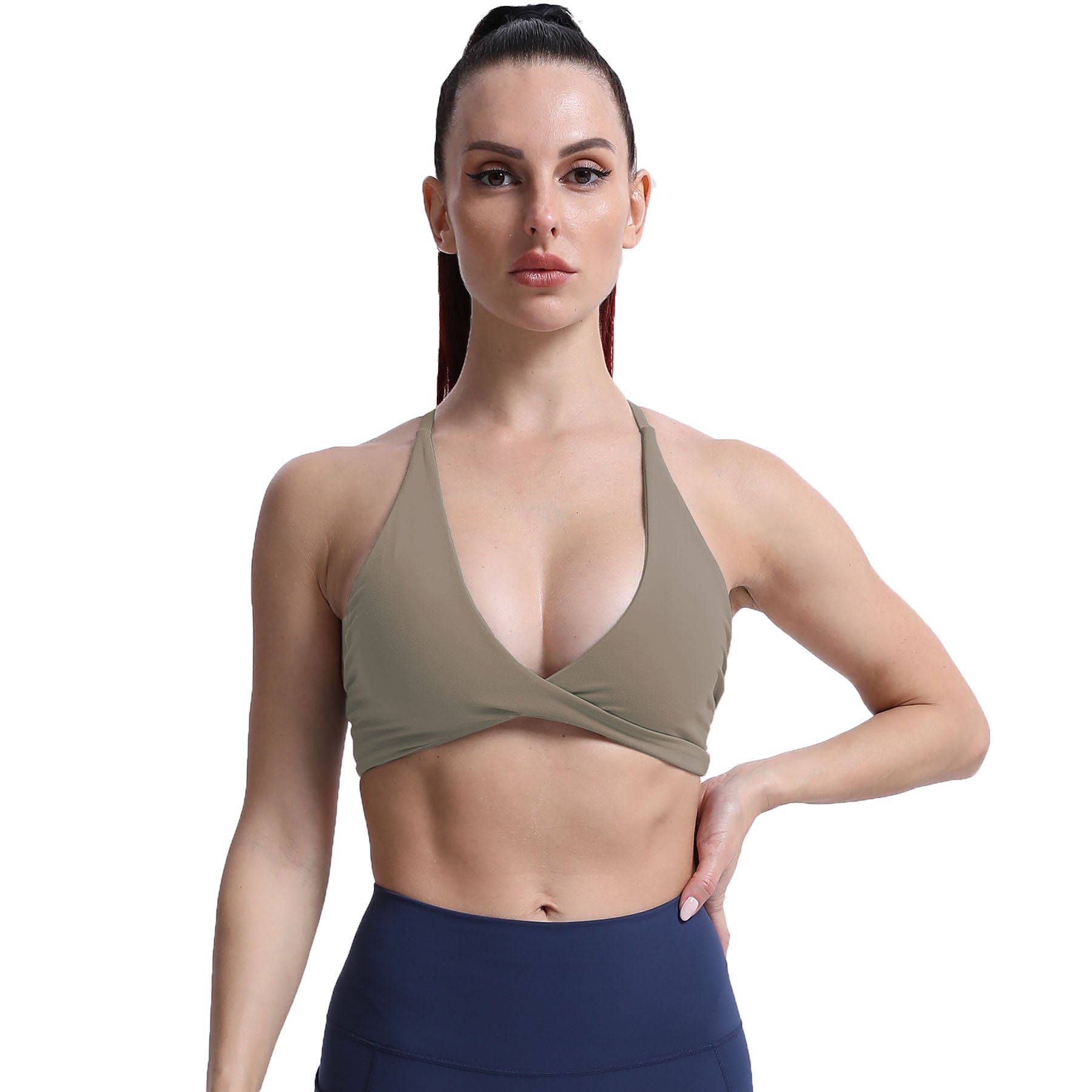 Aoxjox "Sienna"  Sports Bra (DARKS/NEUTRALS)