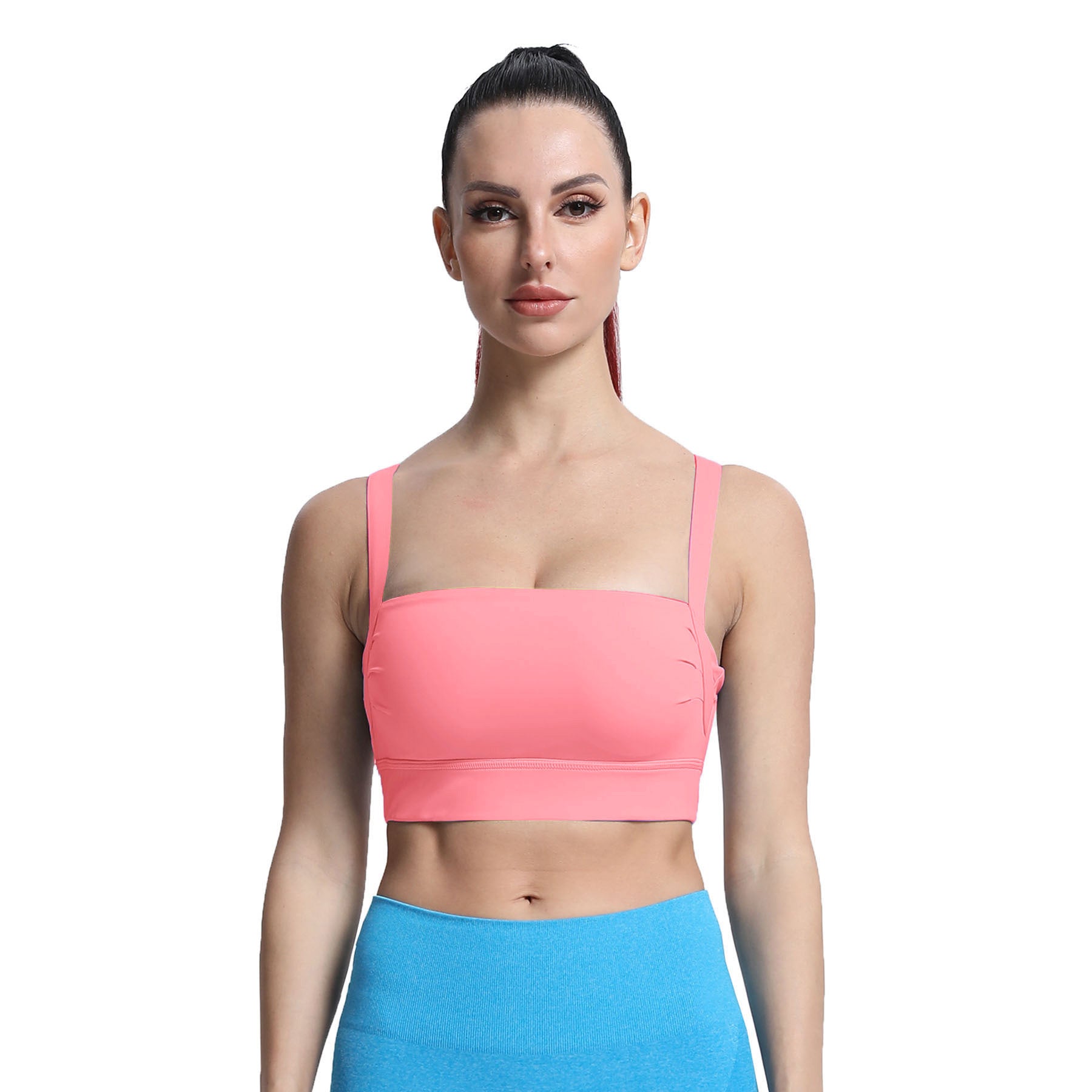 Aoxjox Tube top thick strap open back Bras