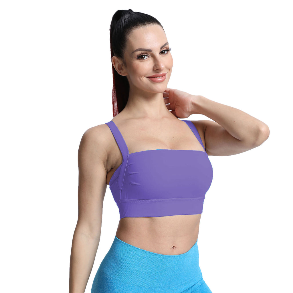 Aoxjox Tube top thick strap open back Bras