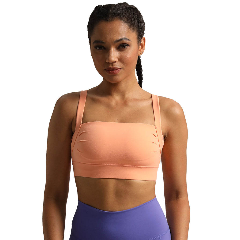 Aoxjox Tube top thick strap open back Bras