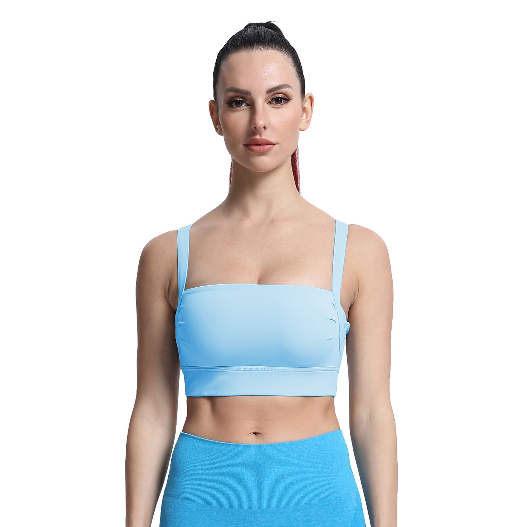 Aoxjox Tube top thick strap open back Bras