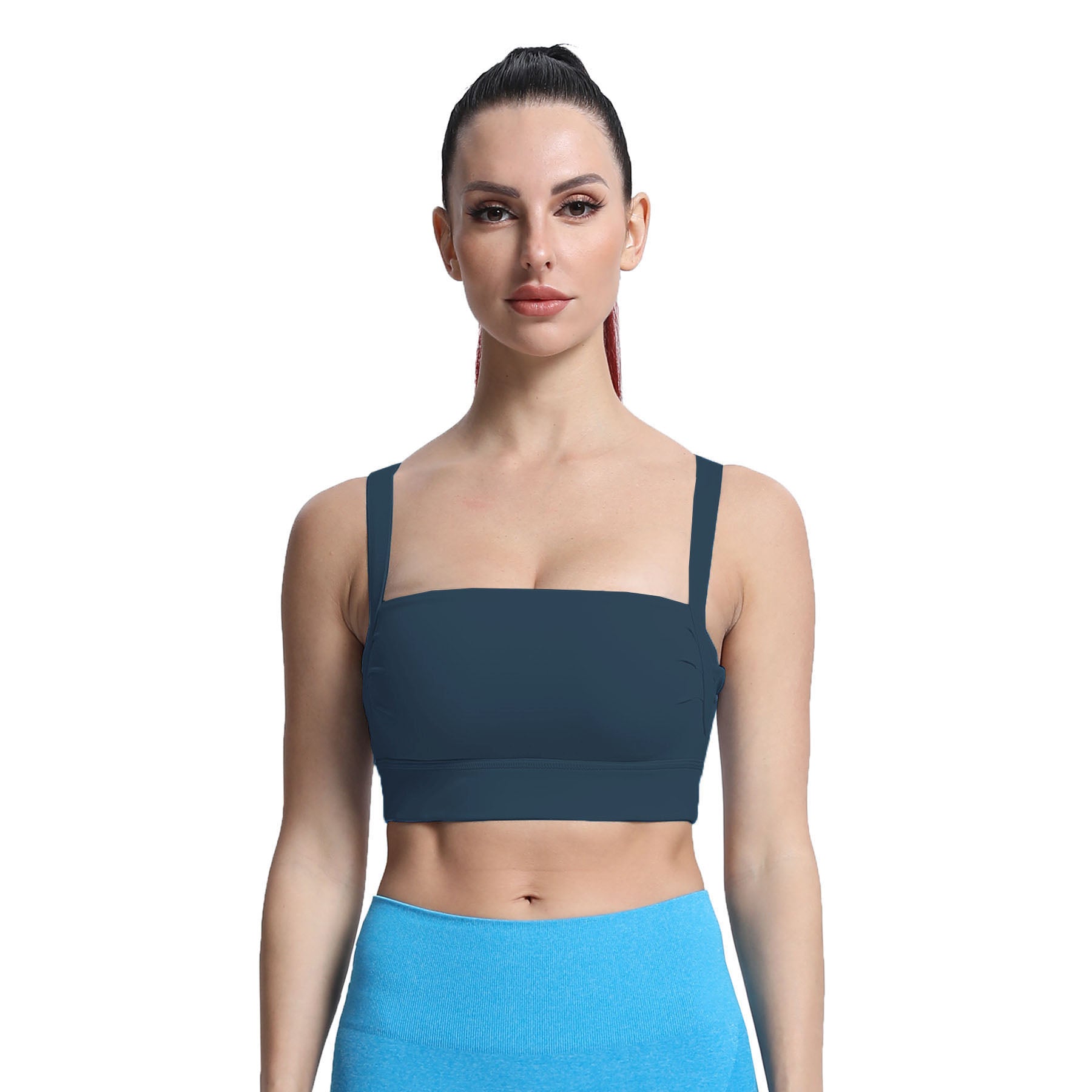 Aoxjox Tube top thick strap open back Bras