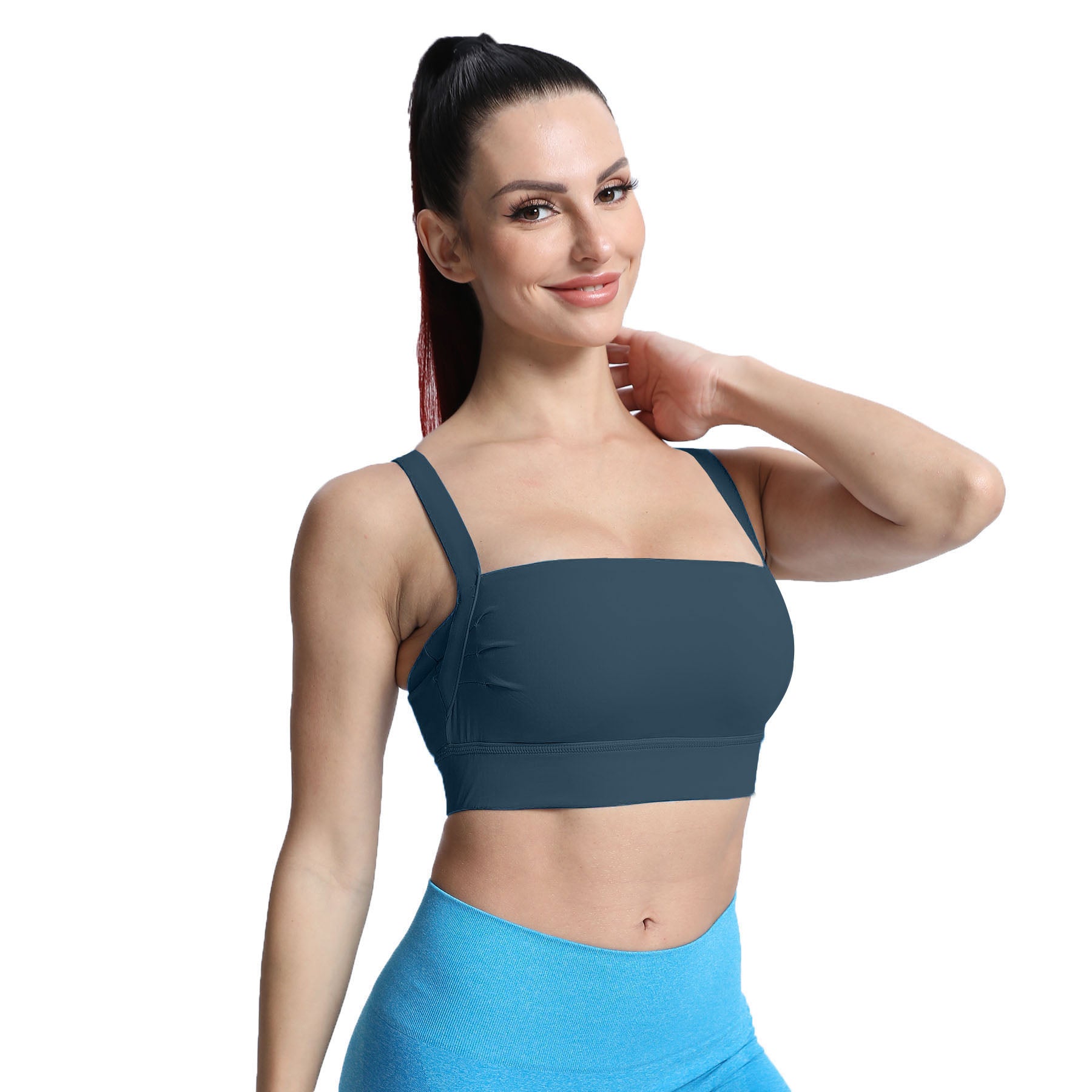 Aoxjox Tube top thick strap open back Bras