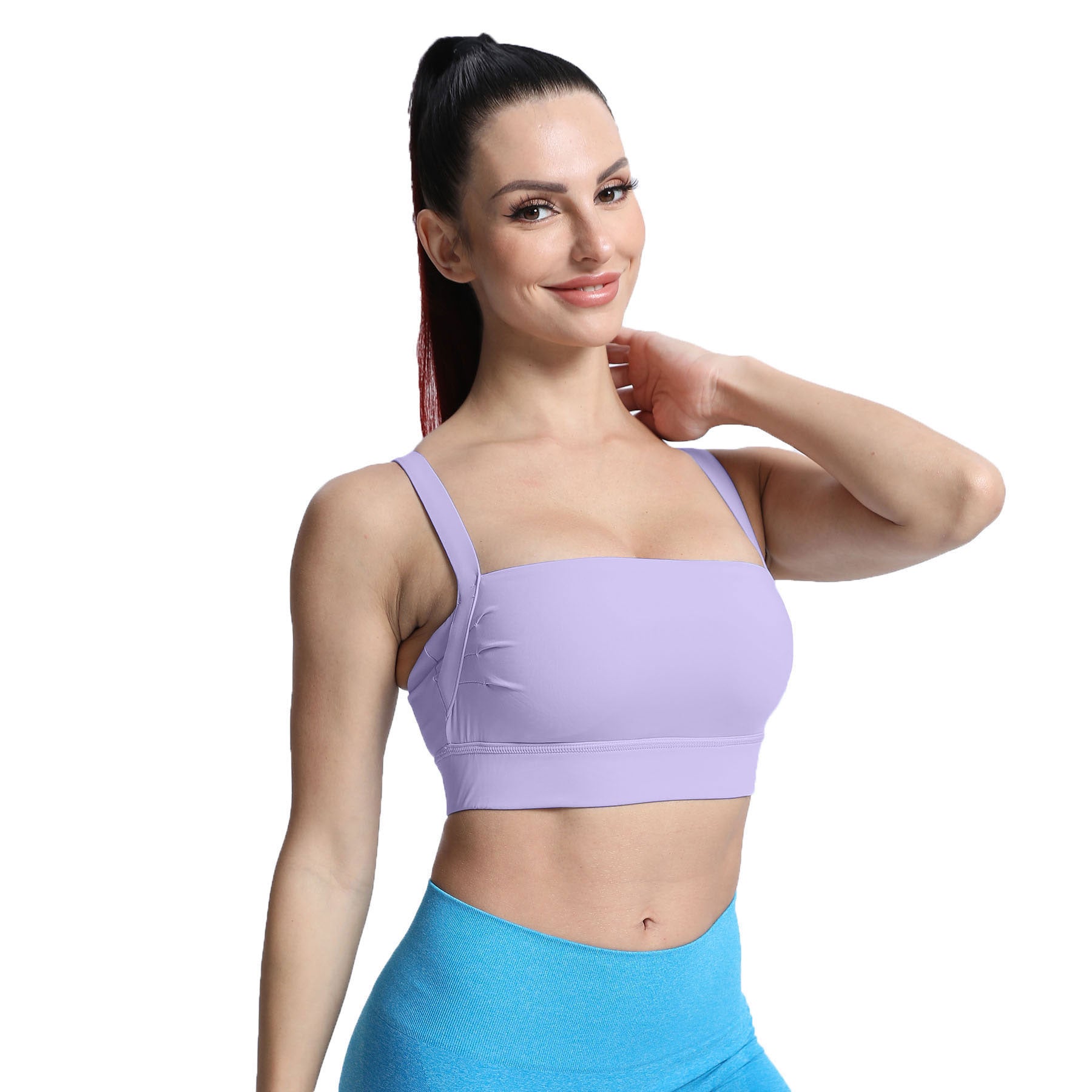 Aoxjox Tube top thick strap open back Bras