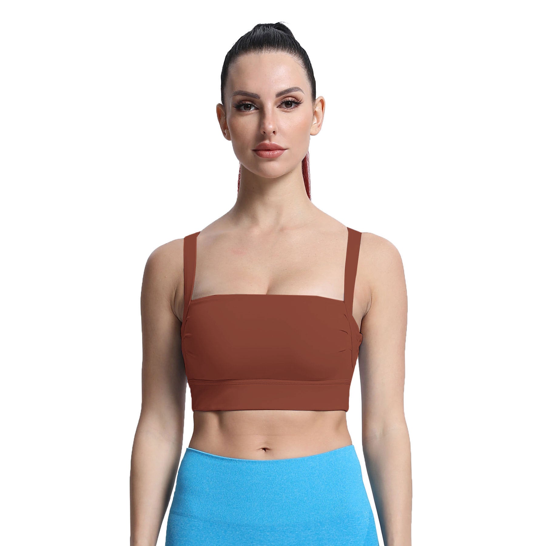 Aoxjox Tube top thick strap open back Bras