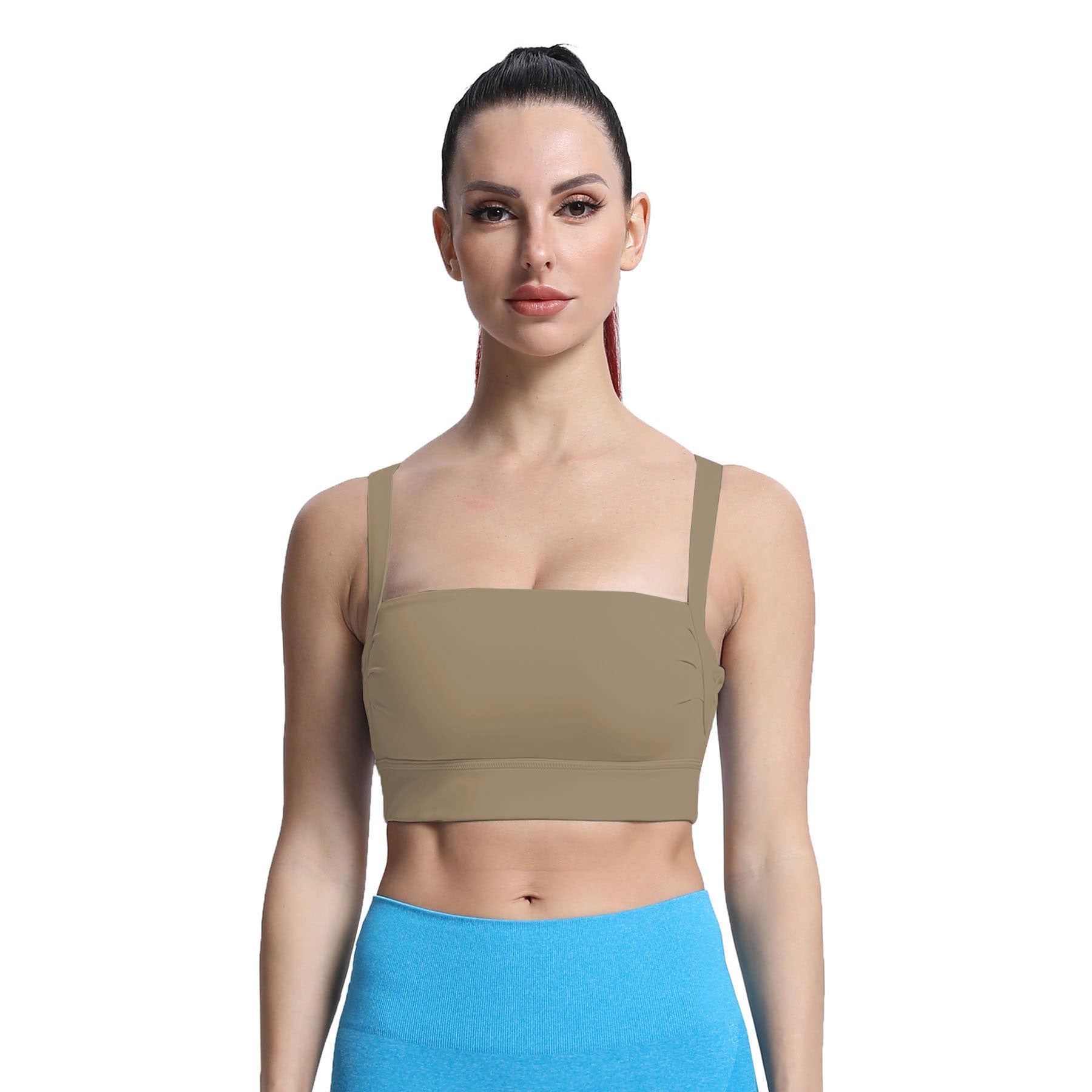 Aoxjox Tube top thick strap open back Bras