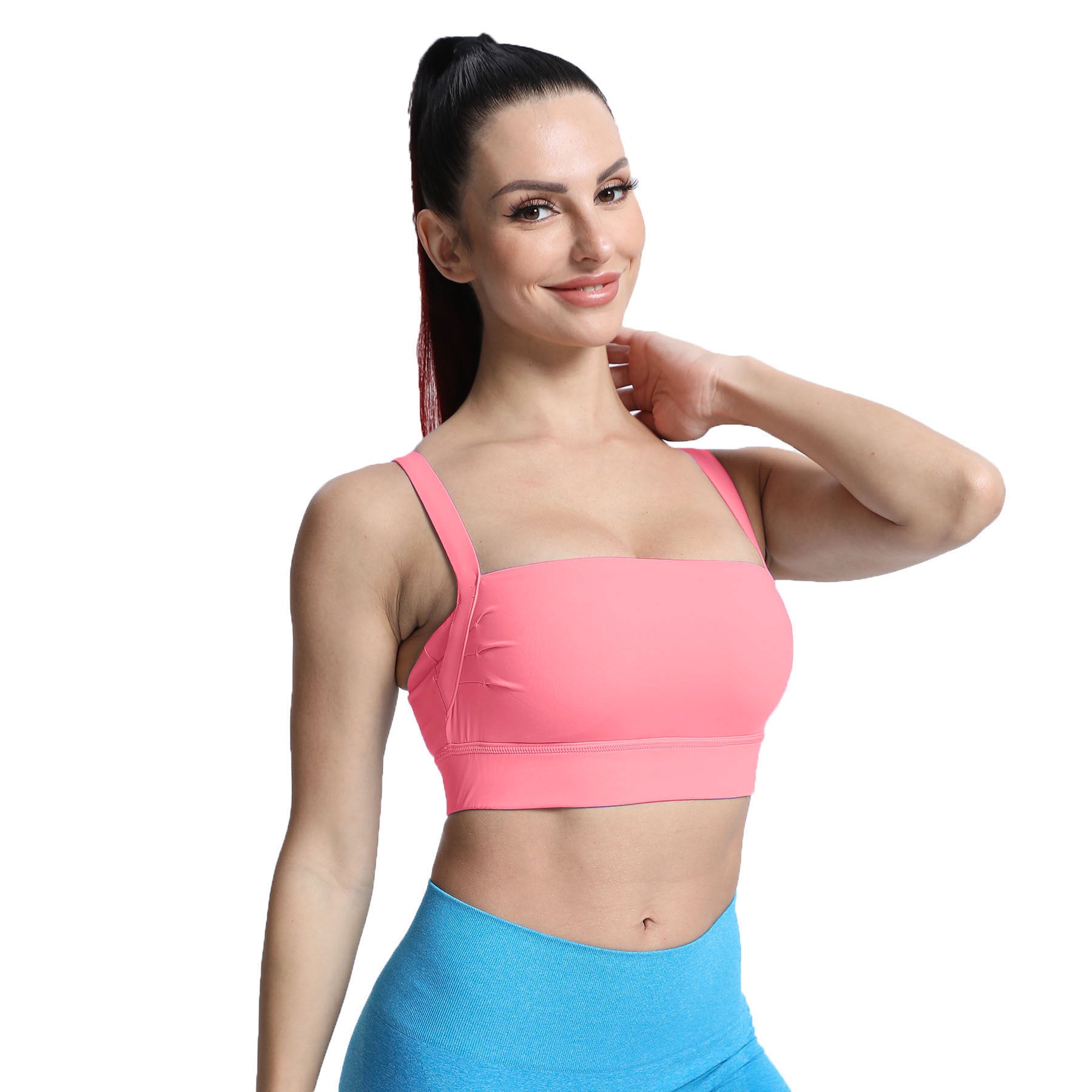 Aoxjox Tube top thick strap open back Bras