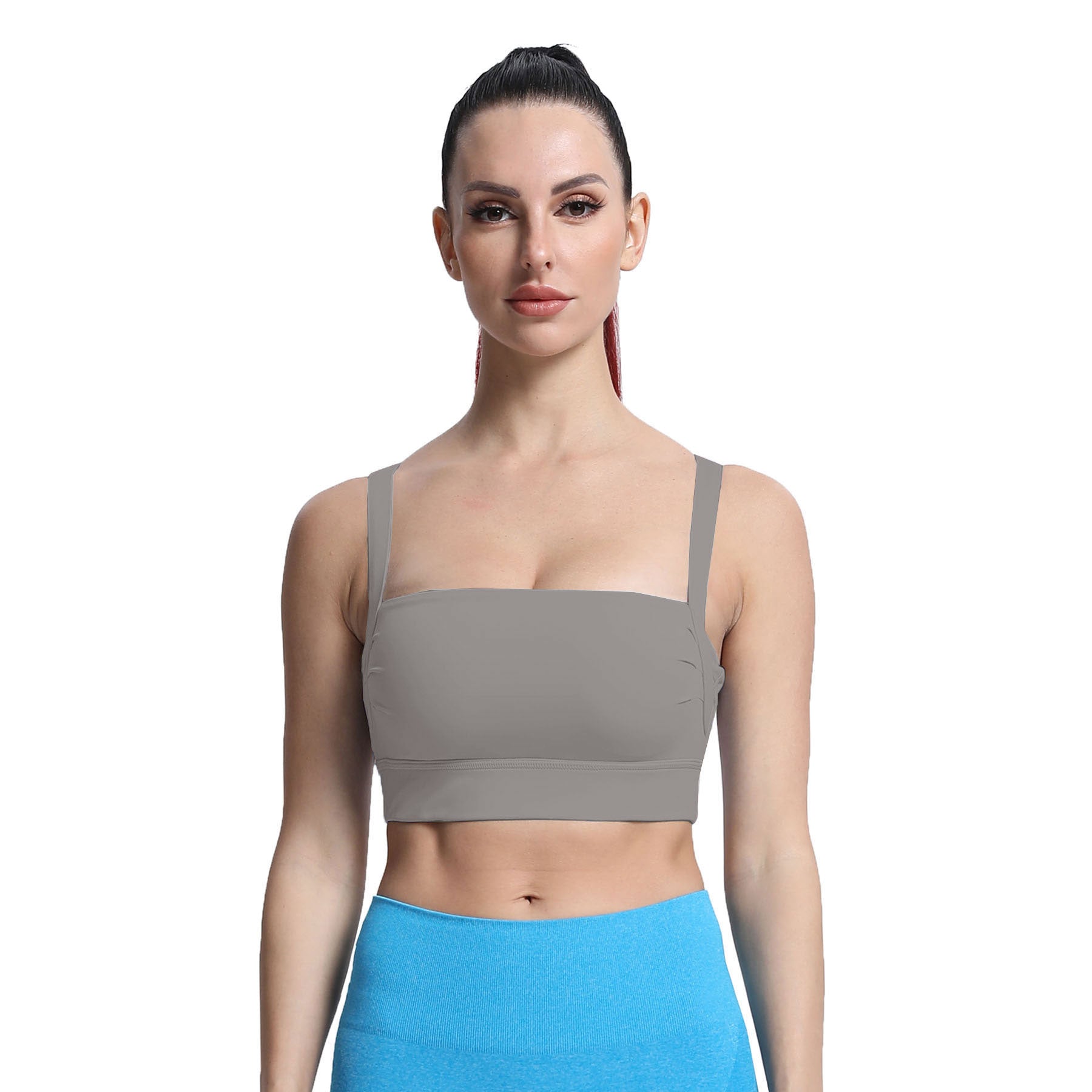 Aoxjox Tube top thick strap open back Bras