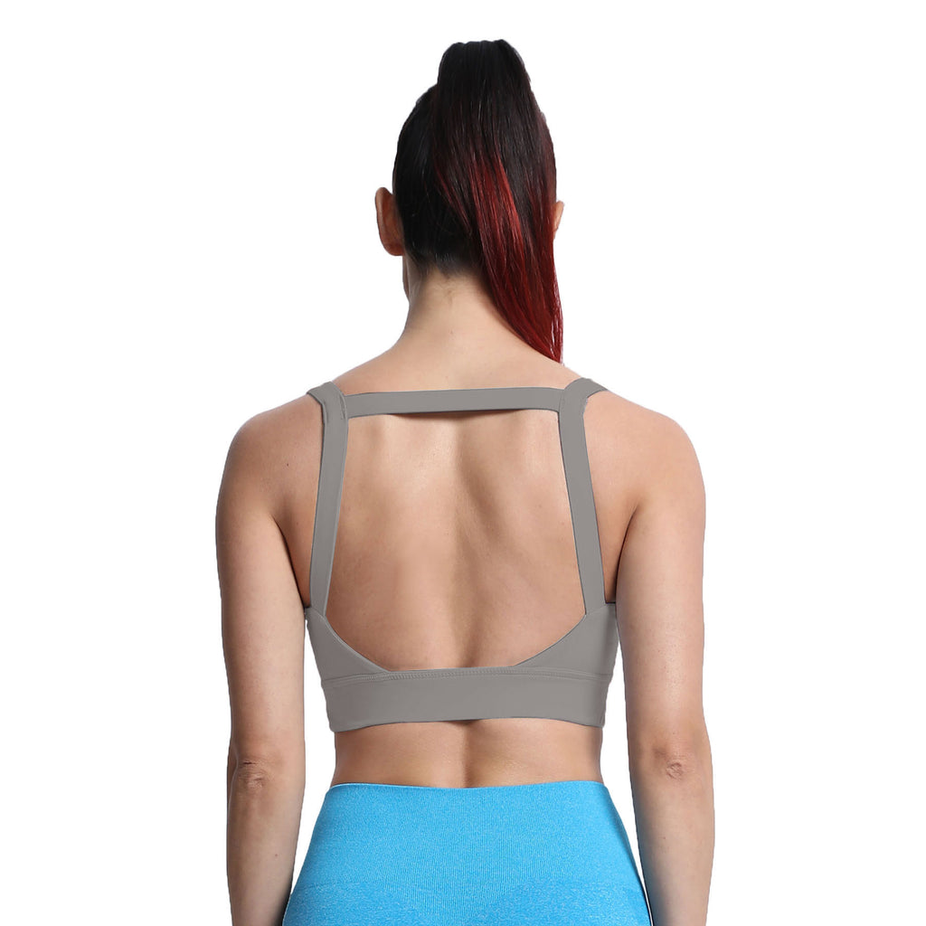 Aoxjox Tube top thick strap open back Bras