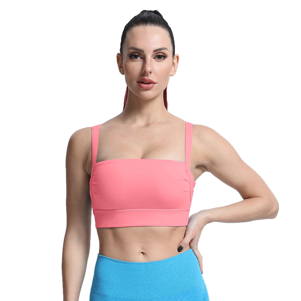 Aoxjox Tube top thick strap open back Bras