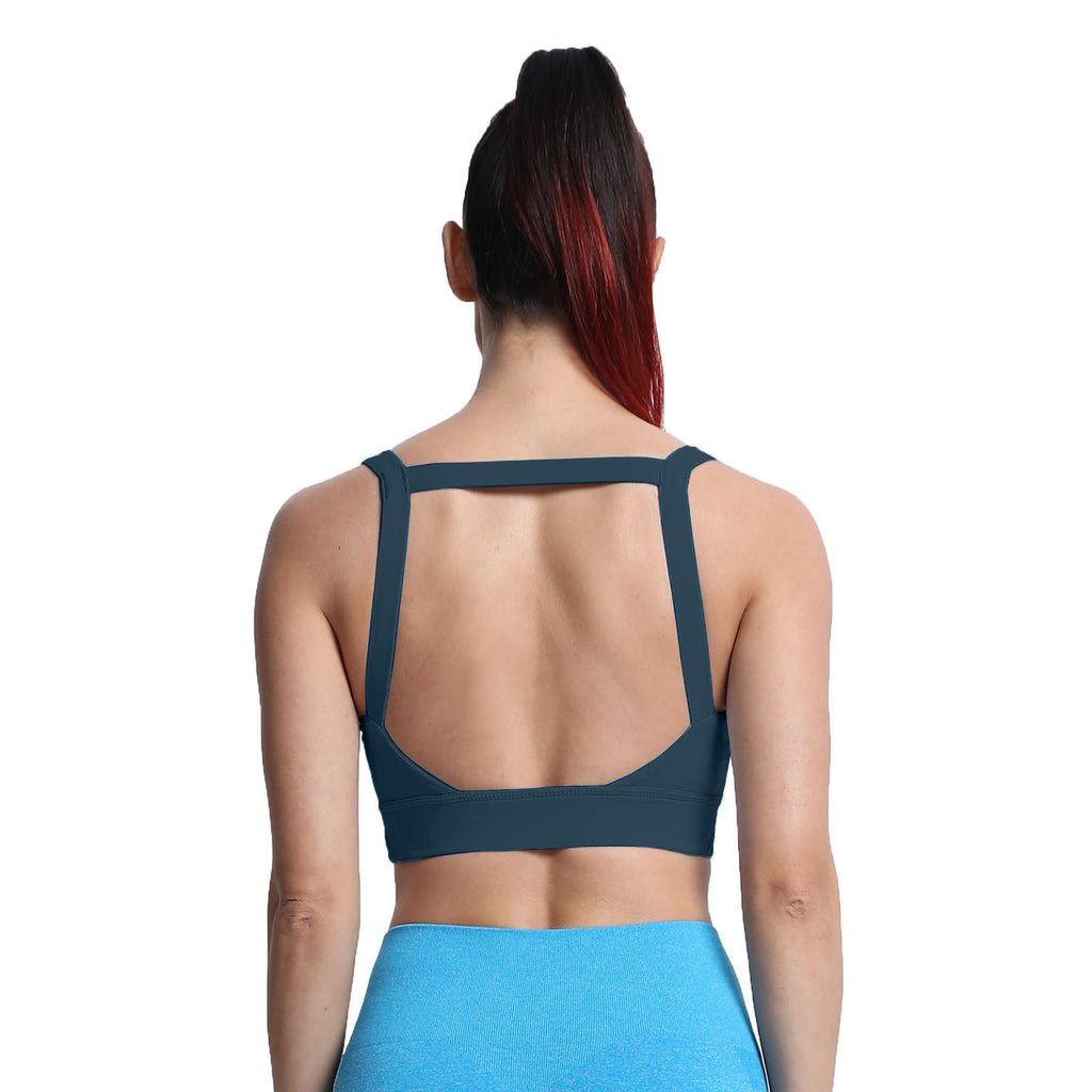 Aoxjox Tube top thick strap open back Bras