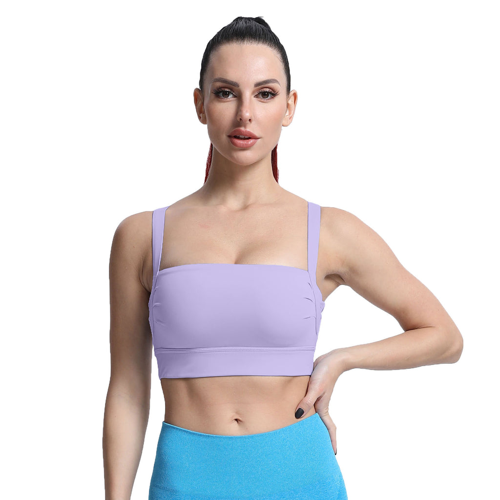 Aoxjox Tube top thick strap open back Bras