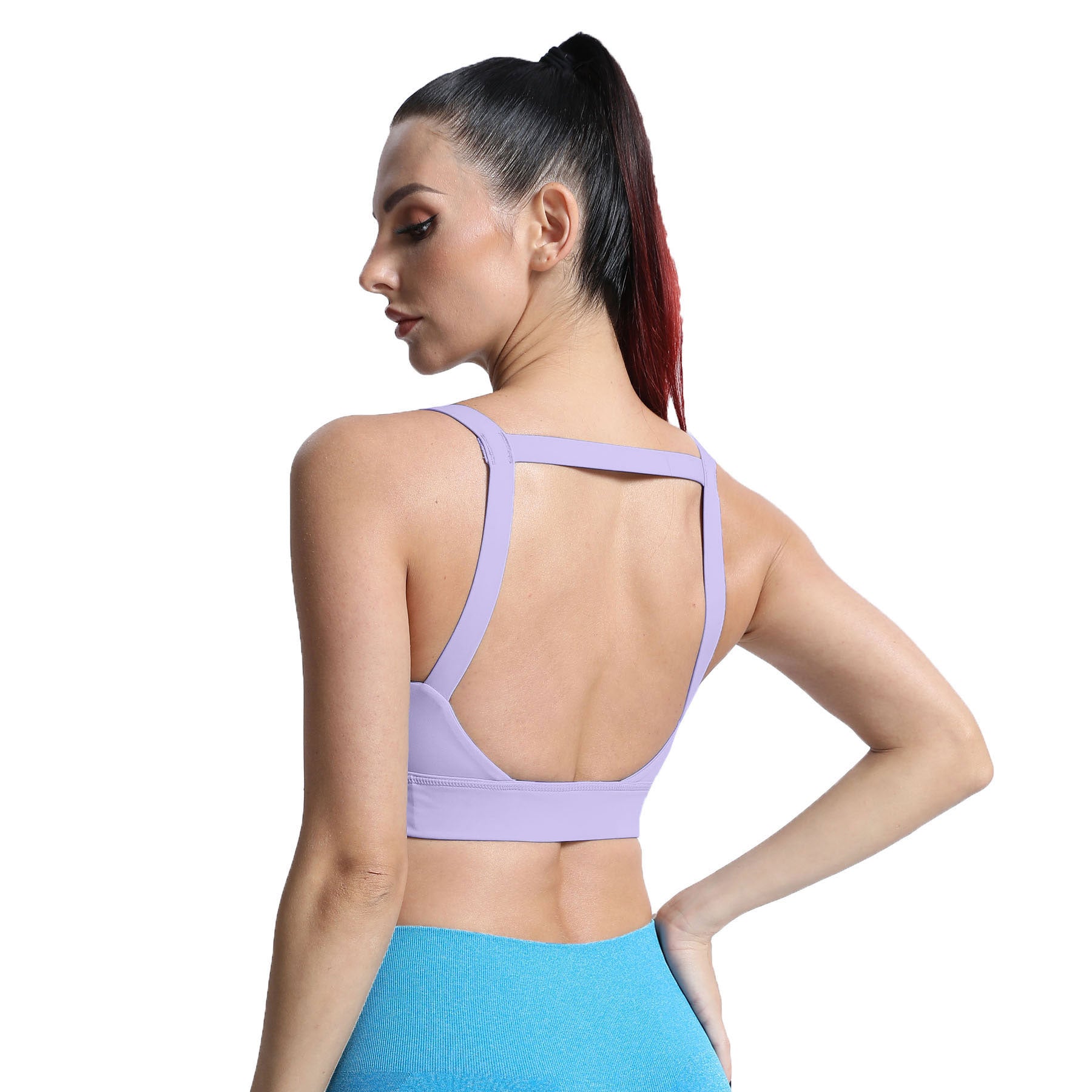 Aoxjox Tube top thick strap open back Bras