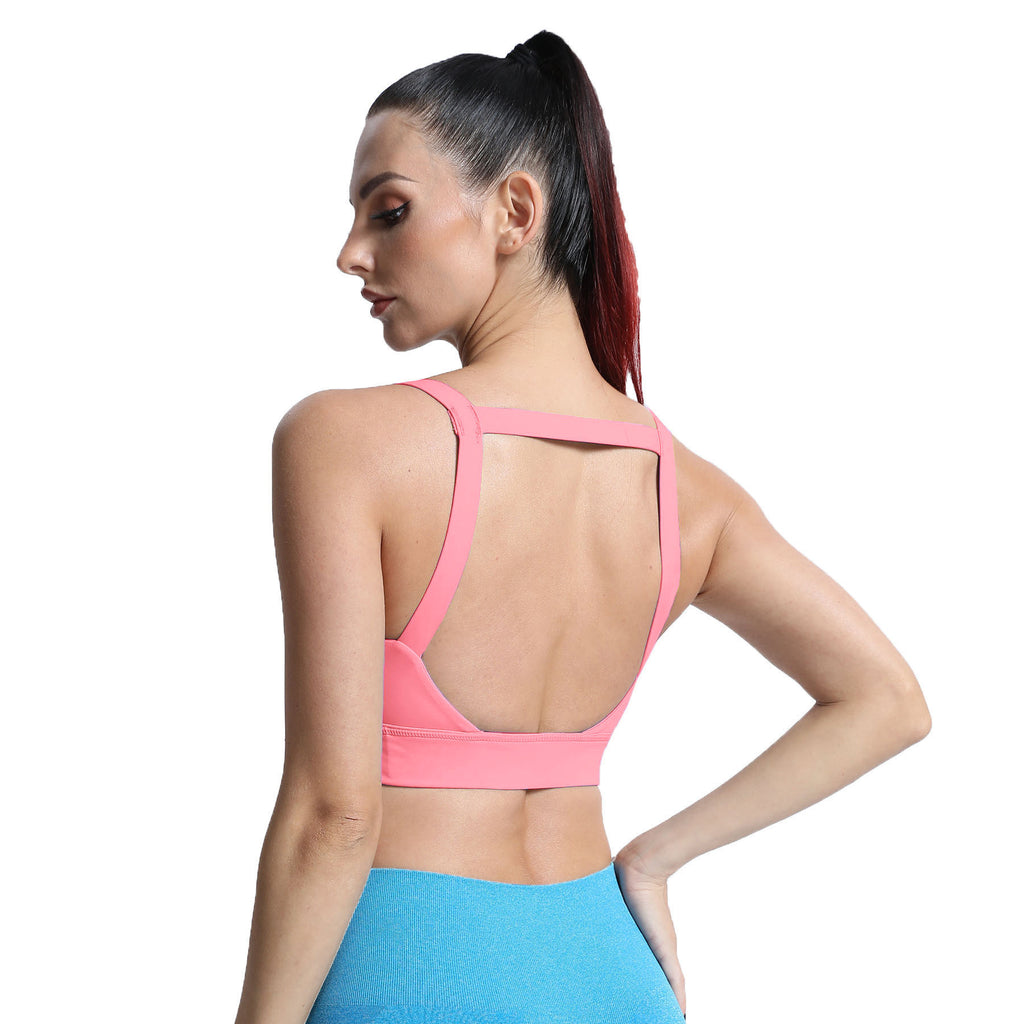 Aoxjox Tube top thick strap open back Bras