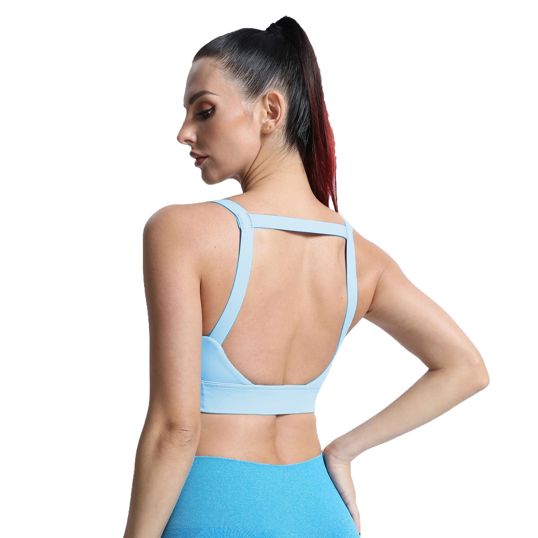 Aoxjox Tube top thick strap open back Bras
