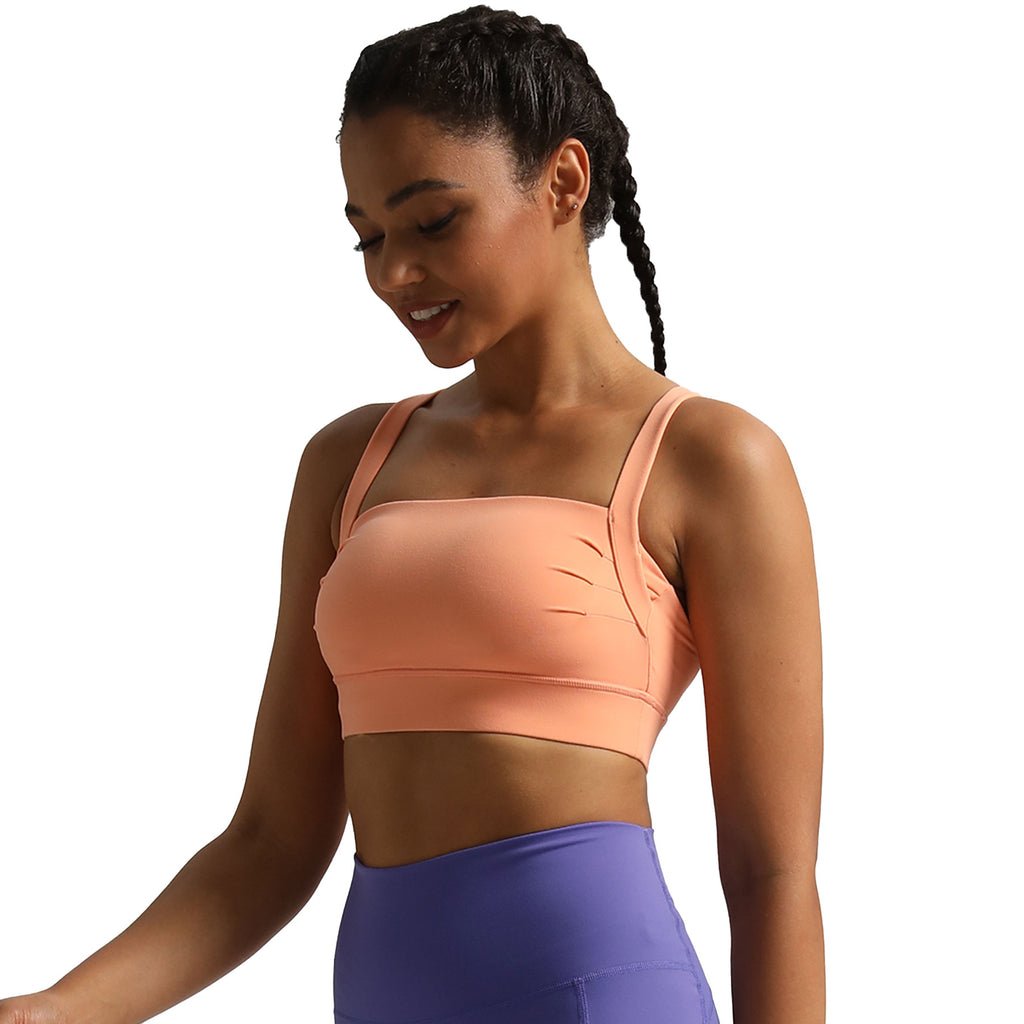 Aoxjox Tube top thick strap open back Bras