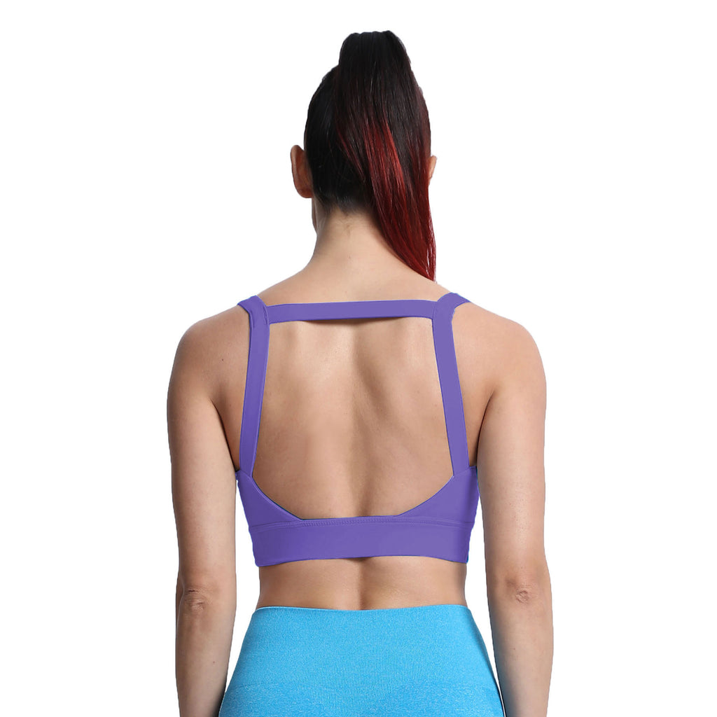 Aoxjox Tube top thick strap open back Bras