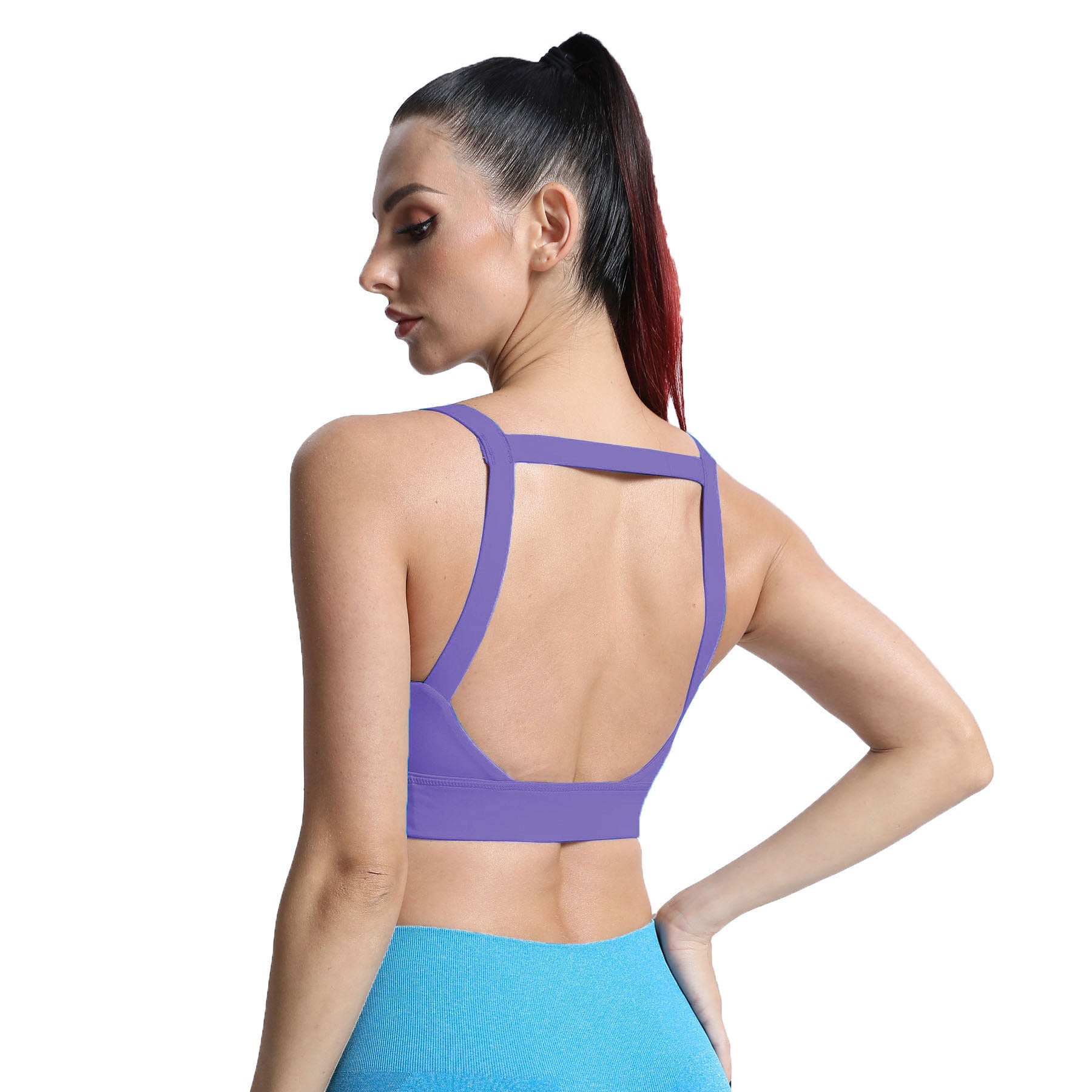 Aoxjox Tube top thick strap open back Bras