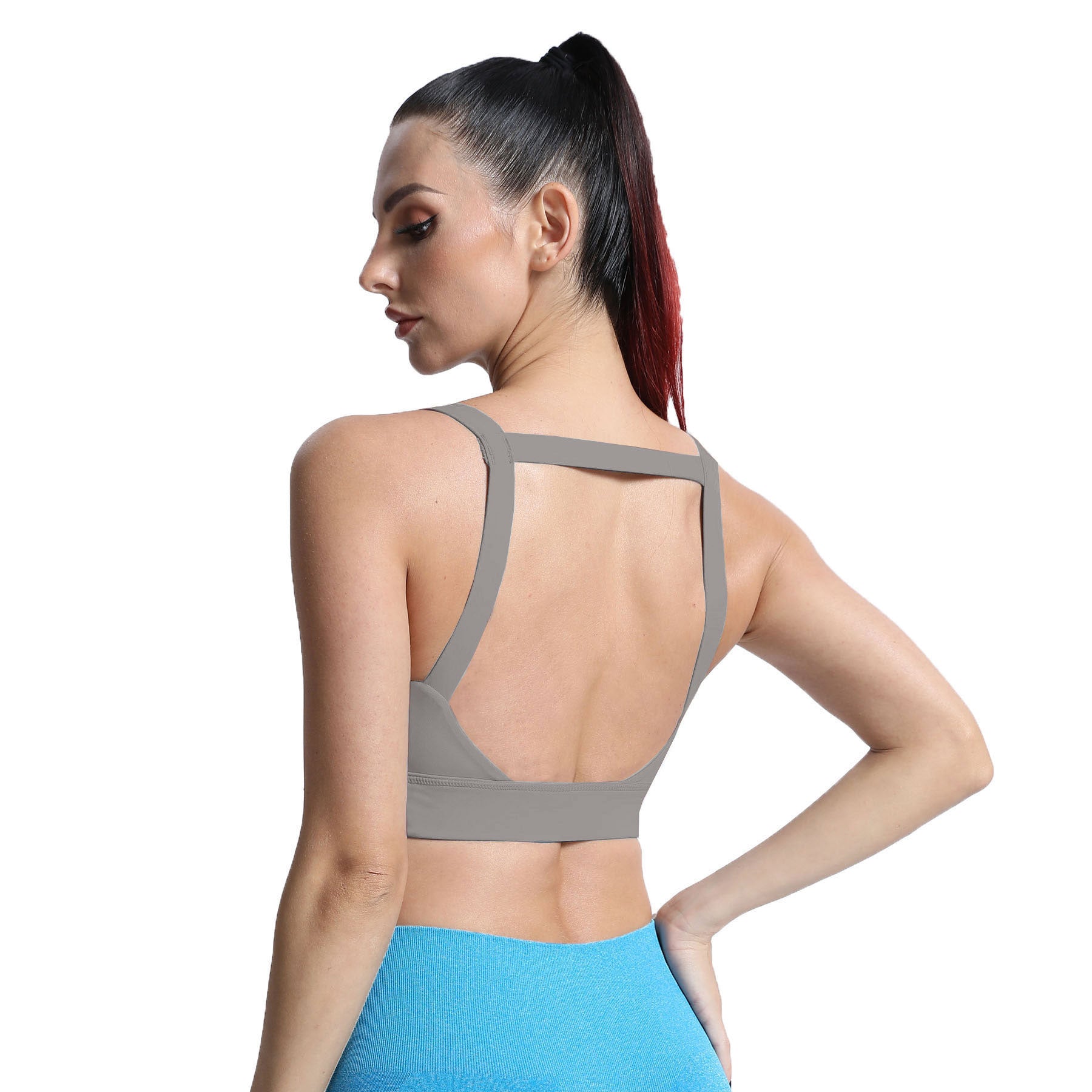 Aoxjox Tube top thick strap open back Bras