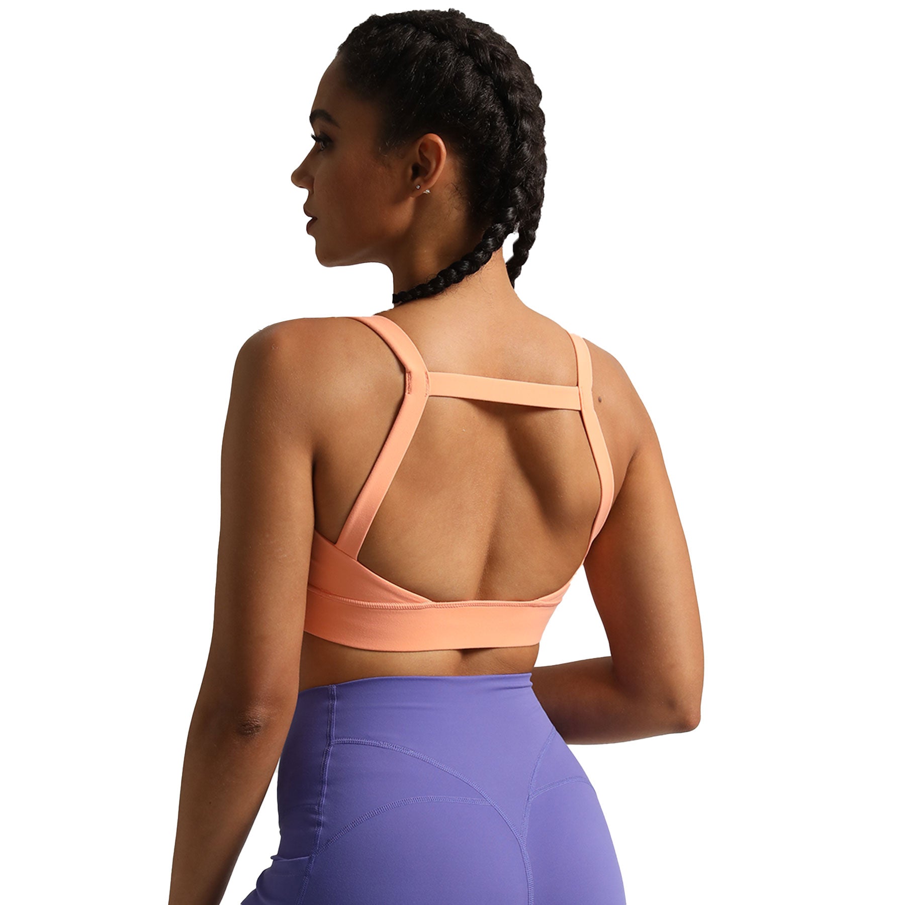 Aoxjox Tube top thick strap open back Bras