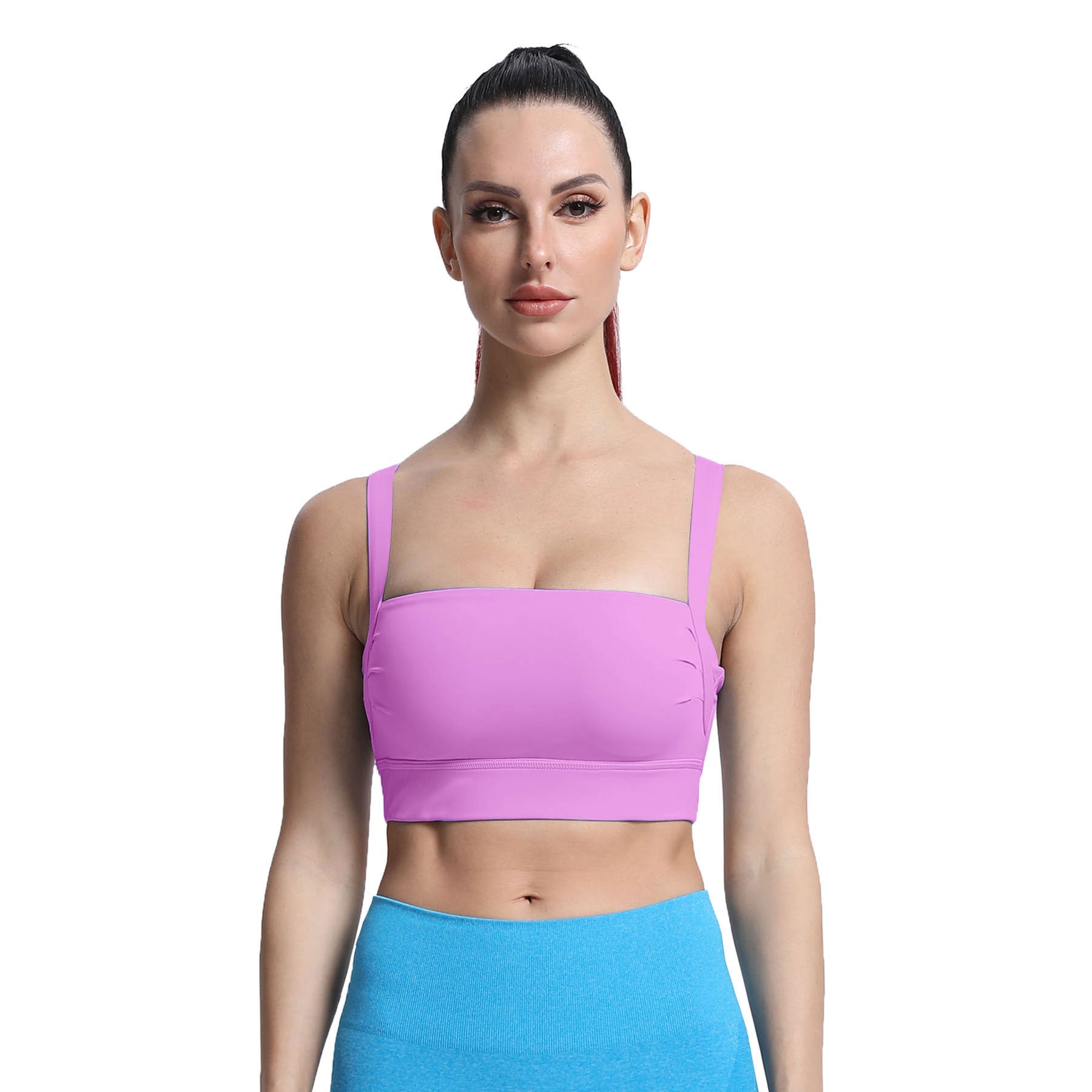 Aoxjox Tube top thick strap open back Bras
