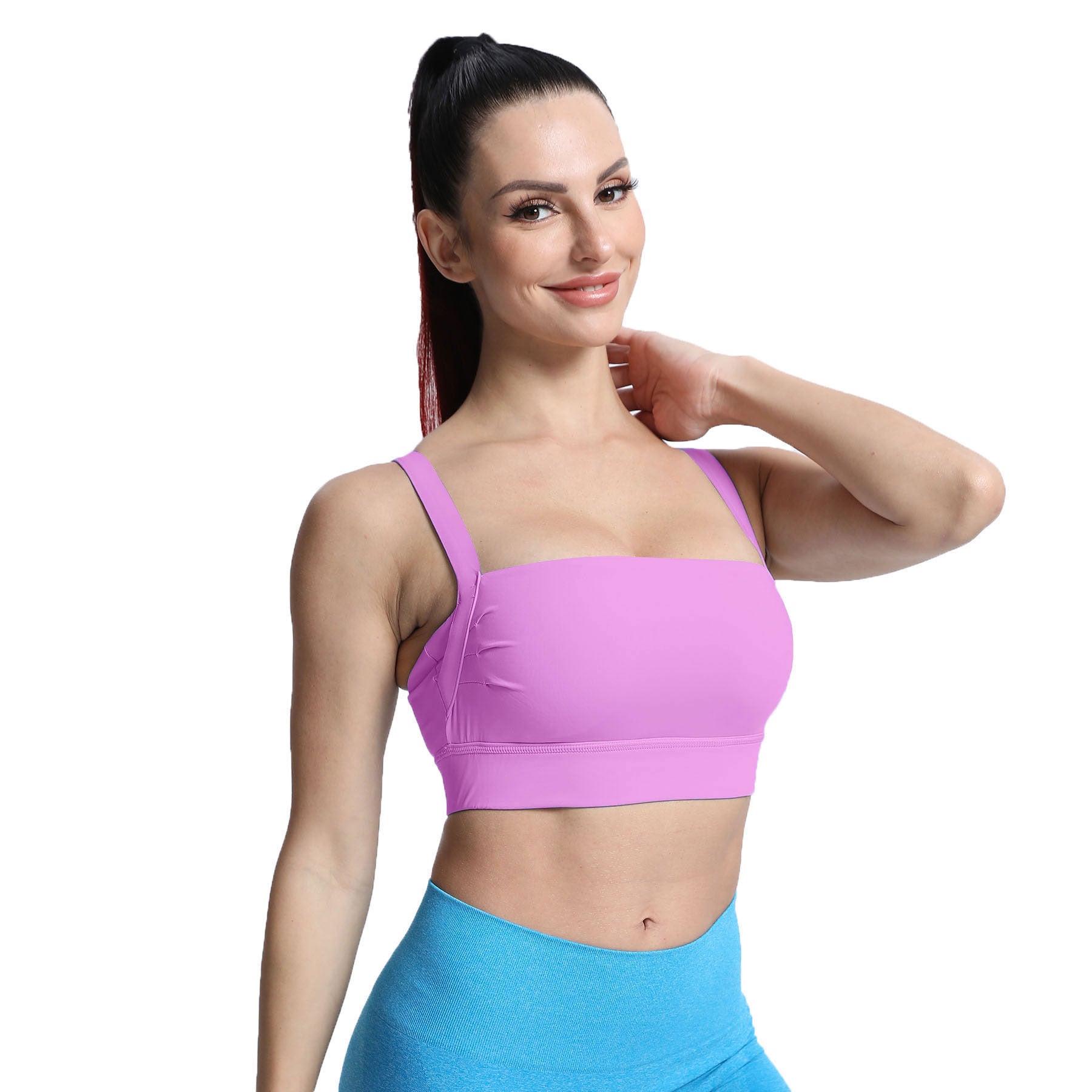 Aoxjox Tube top thick strap open back Bras