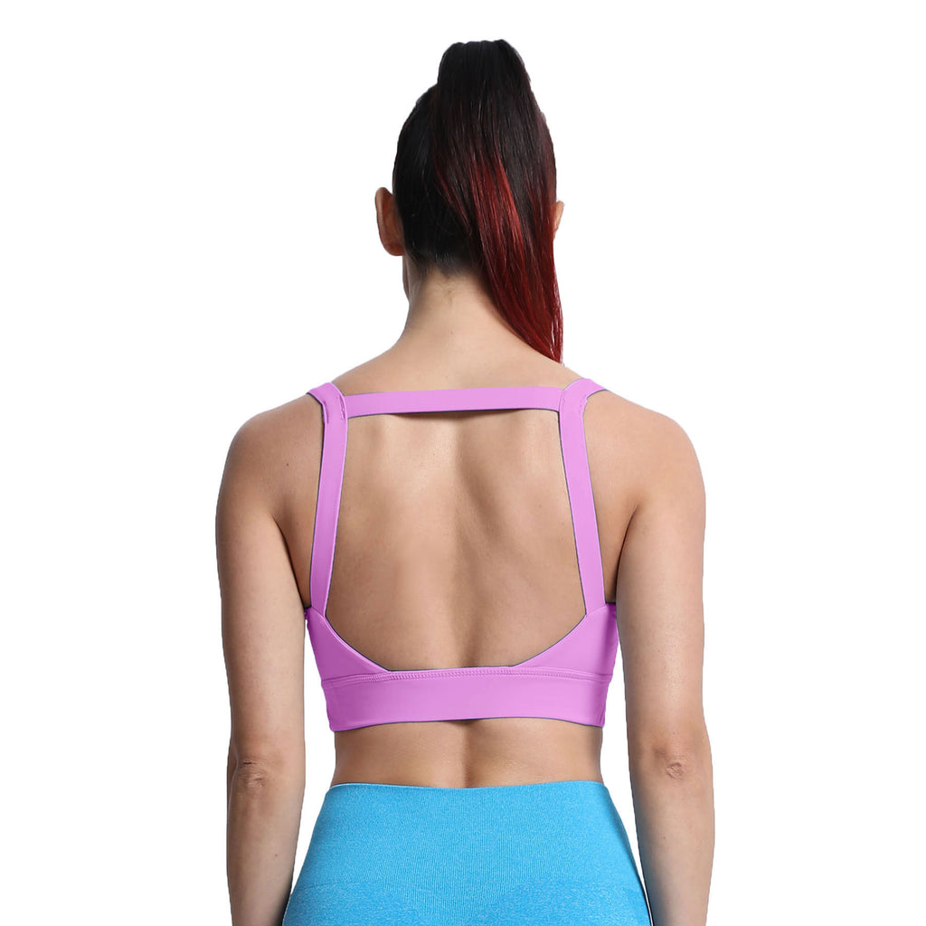 Aoxjox Tube top thick strap open back Bras