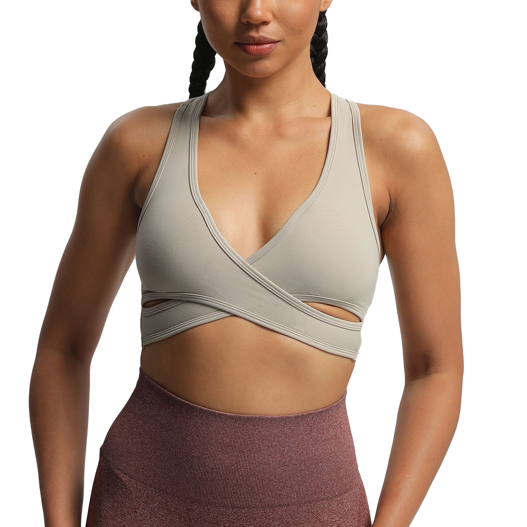 Aoxjox "Viviana" Wrap Racer Back Bra