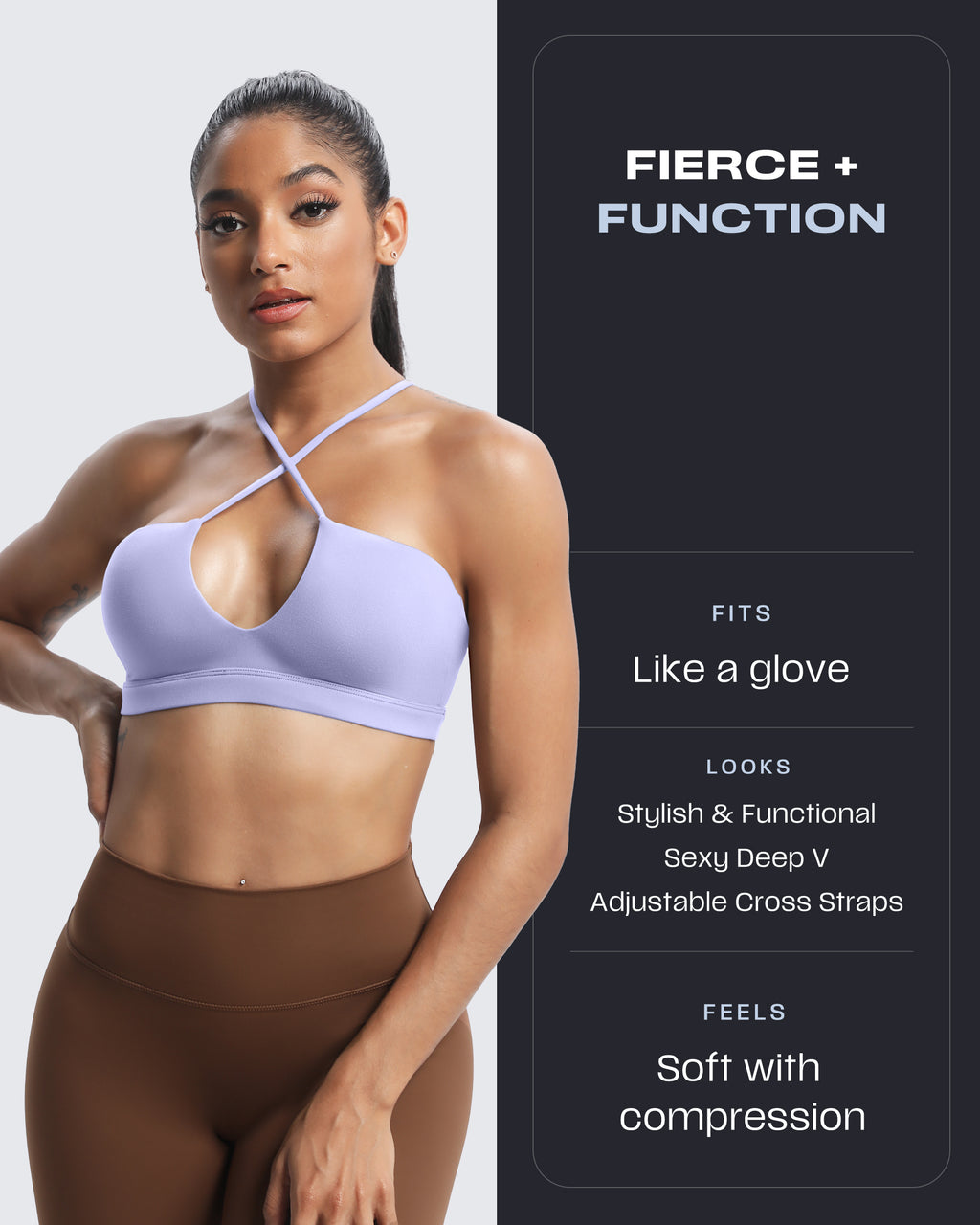 Aoxjox "Jamie" Deep-V Adjustable Bras