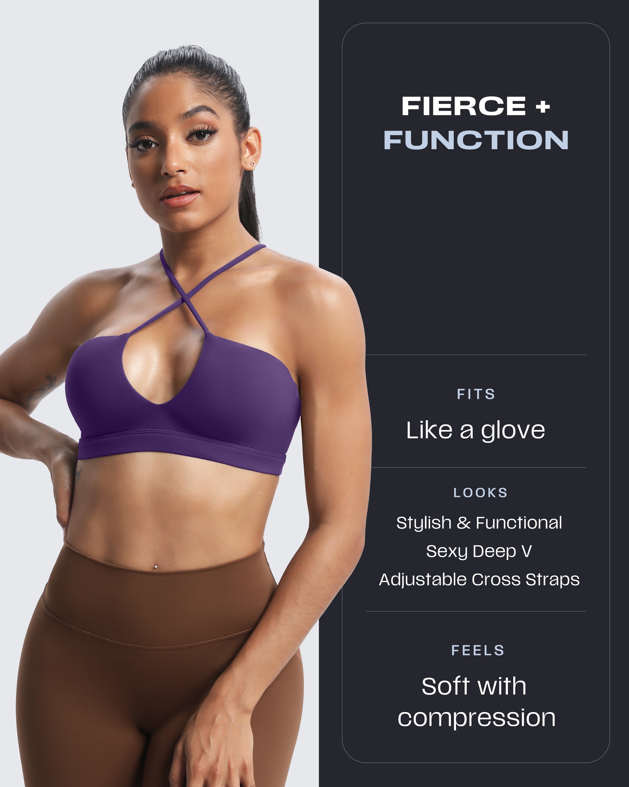 Aoxjox "Jamie" Deep-V Adjustable Bras