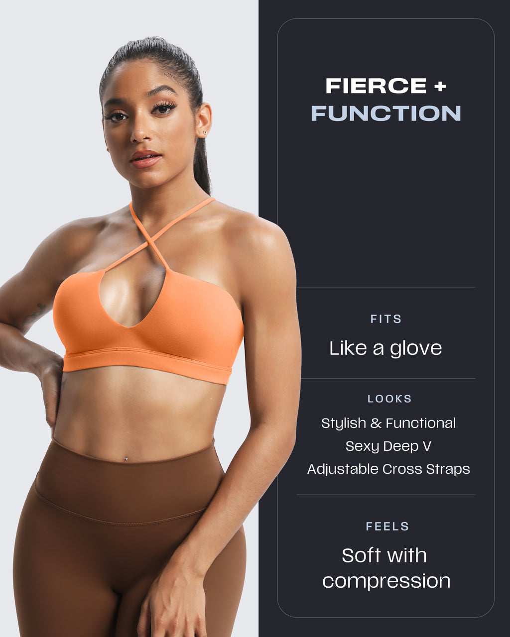 Aoxjox "Jamie" Deep-V Adjustable Bras