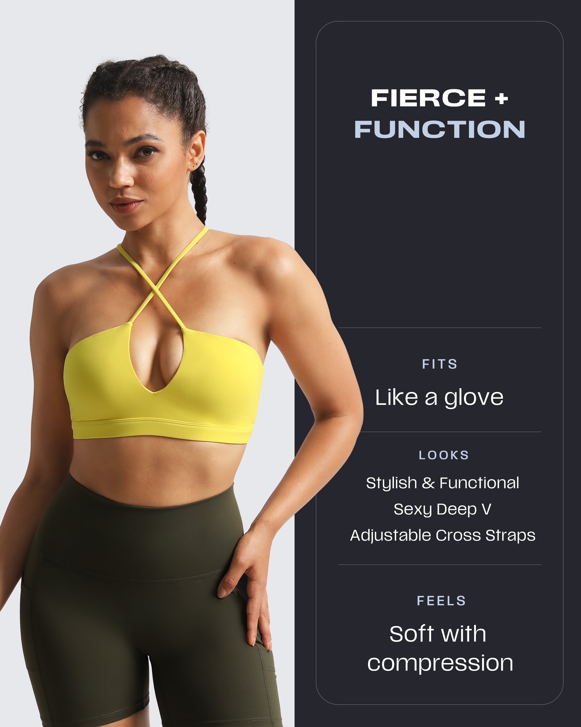 Aoxjox "Jamie" Deep-V Adjustable Bras