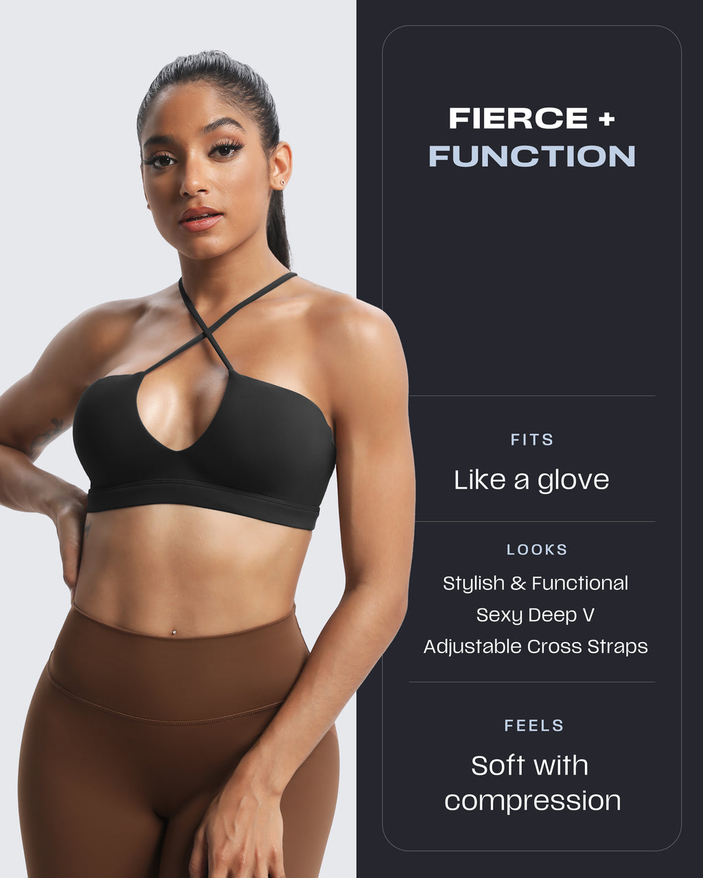 Aoxjox "Jamie" Deep-V Adjustable Bras