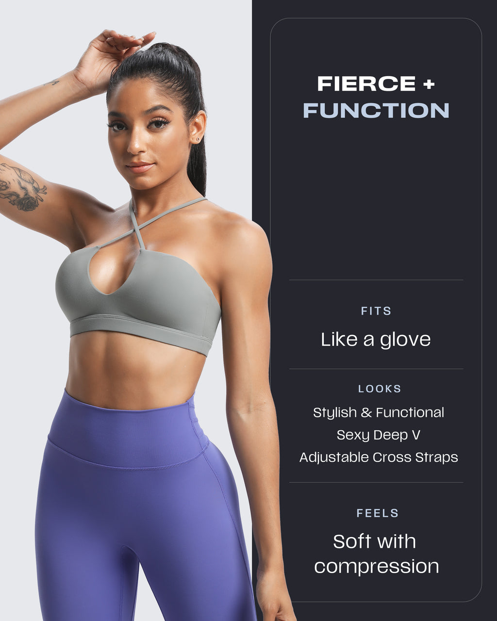 Aoxjox "Jamie" Deep-V Adjustable Bras