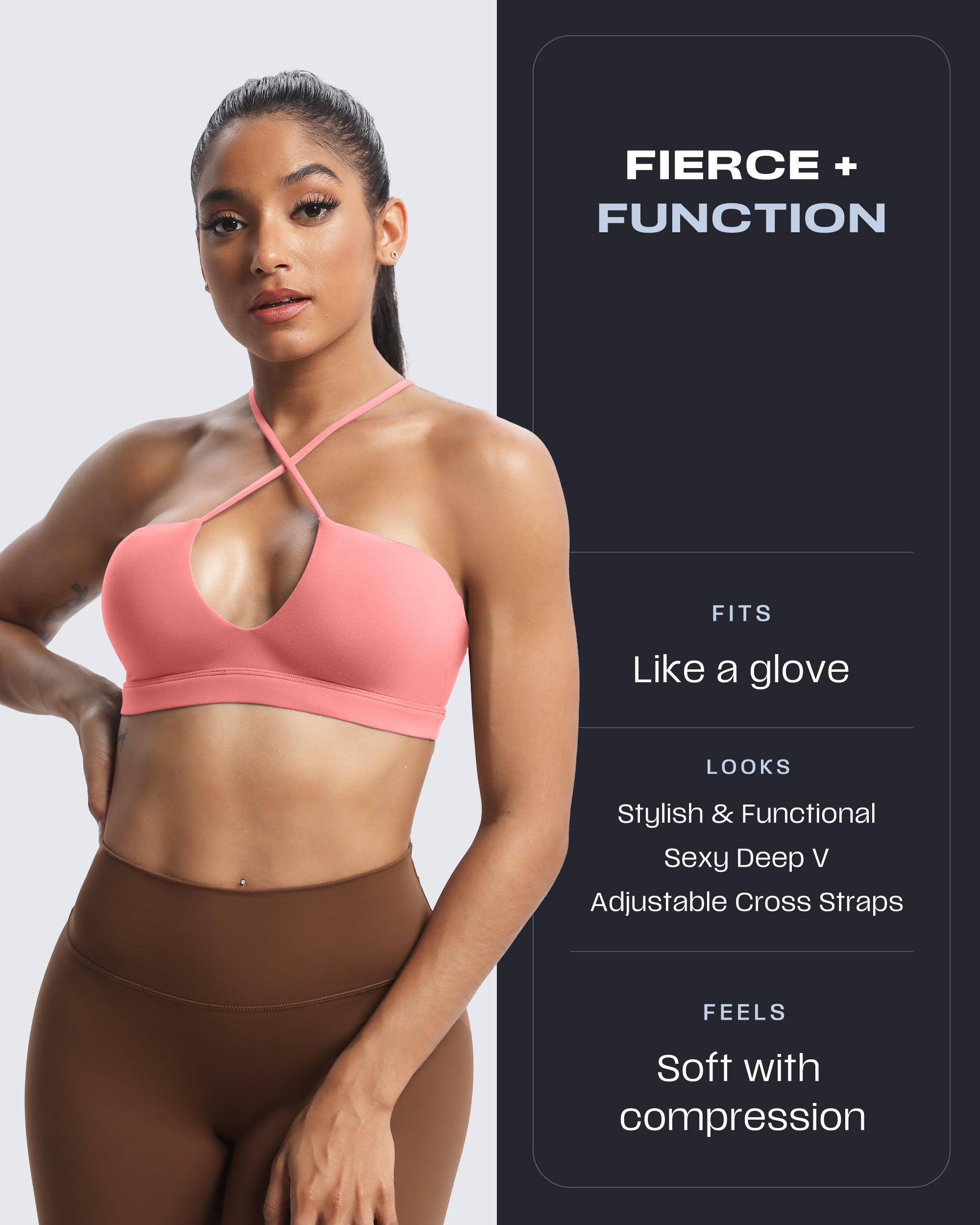 Aoxjox "Jamie" Deep-V Adjustable Bras