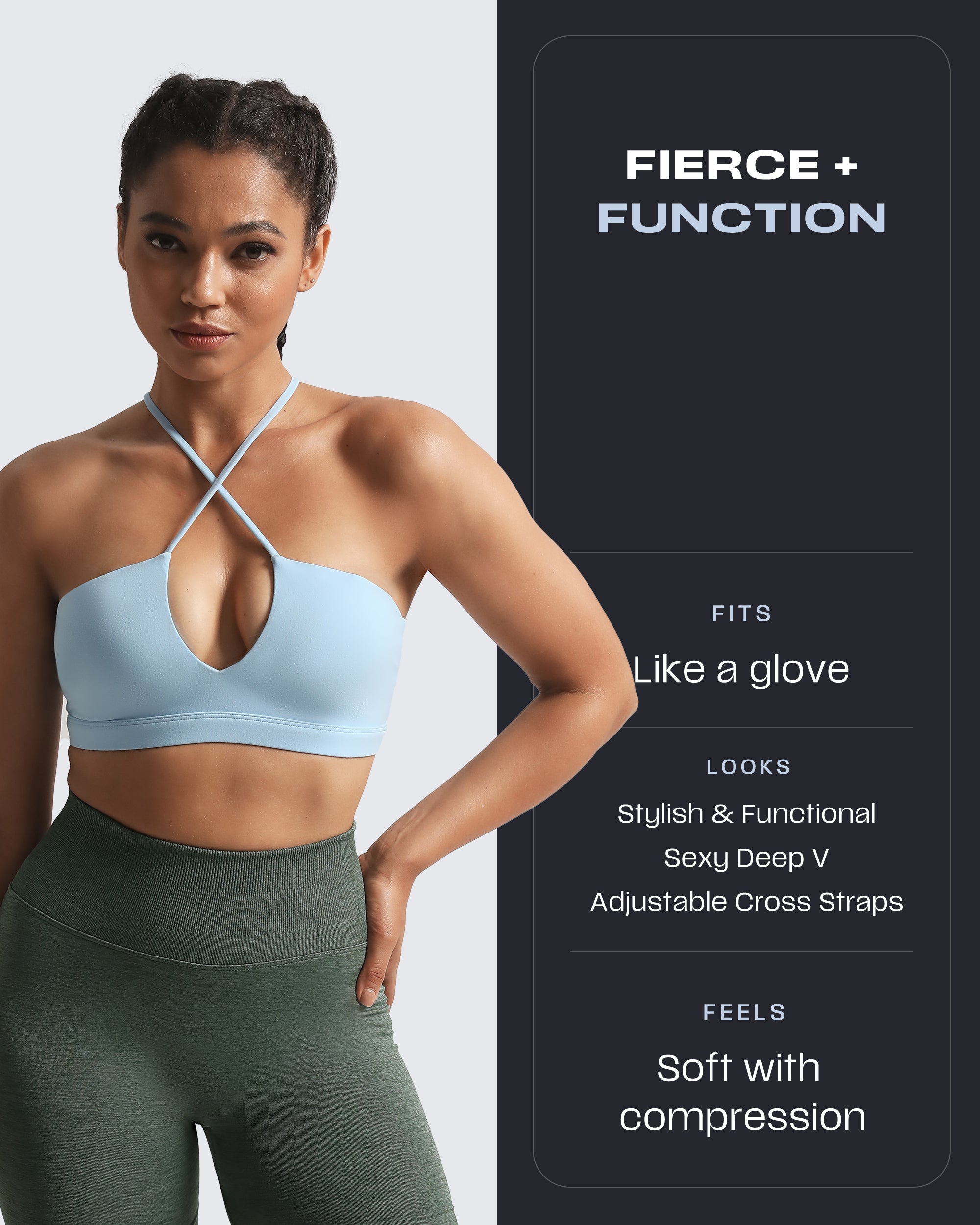 Aoxjox "Jamie" Deep-V Adjustable Bras