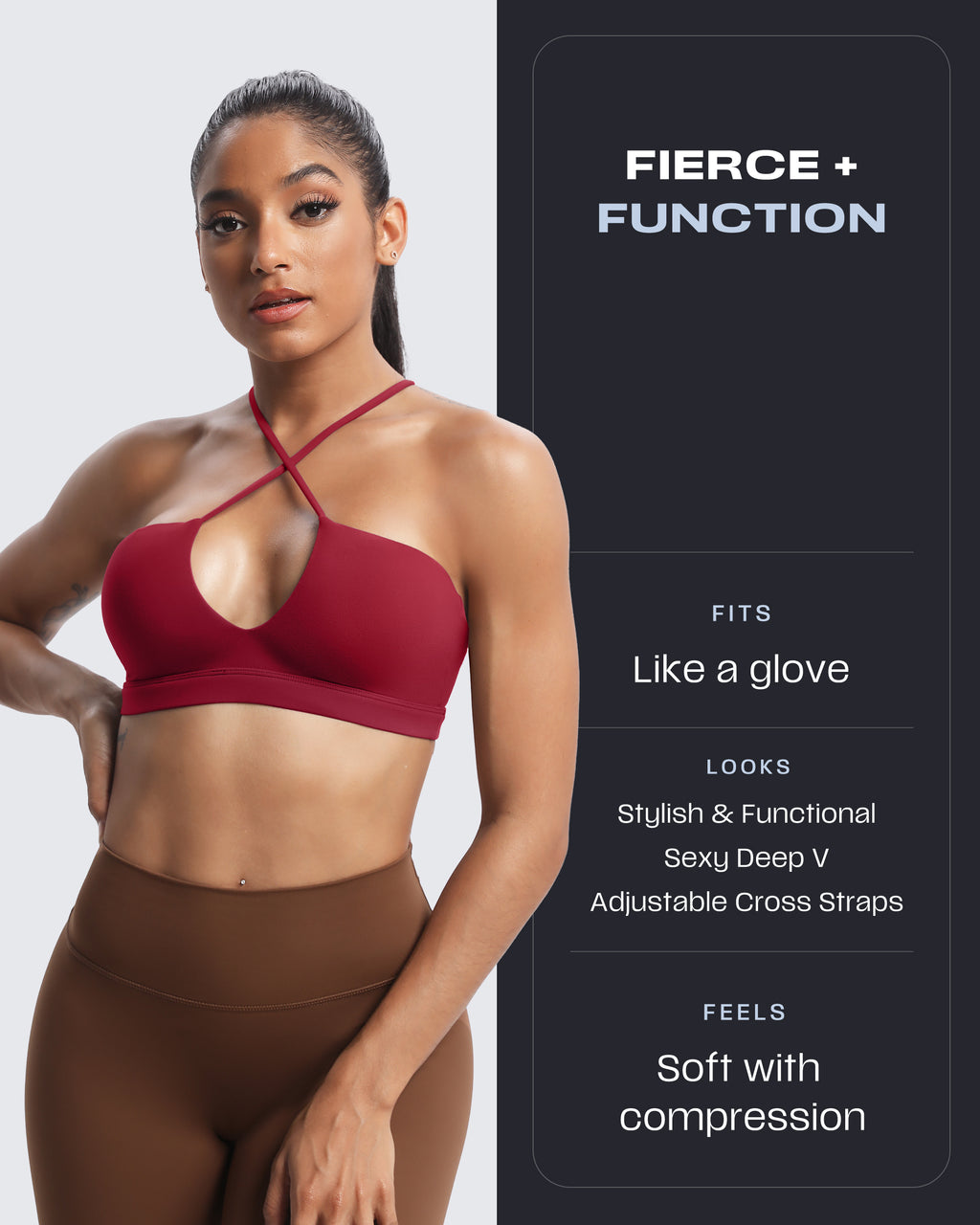 Aoxjox "Jamie" Deep-V Adjustable Bras