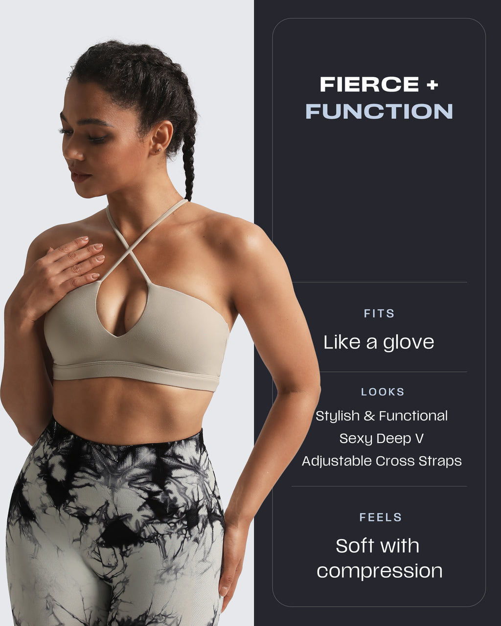 Aoxjox "Jamie" Deep-V Adjustable Bras