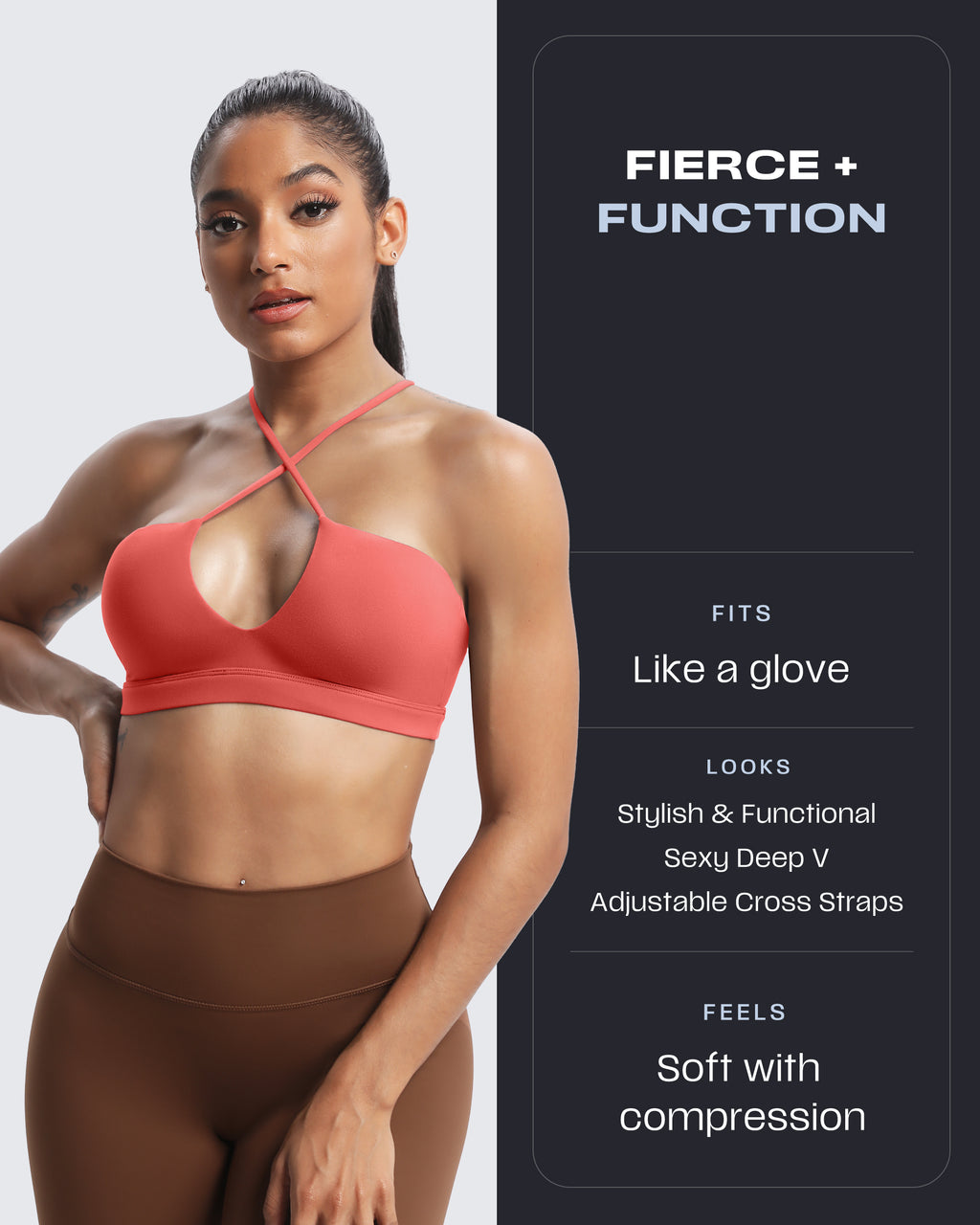 Aoxjox "Jamie" Deep-V Adjustable Bras