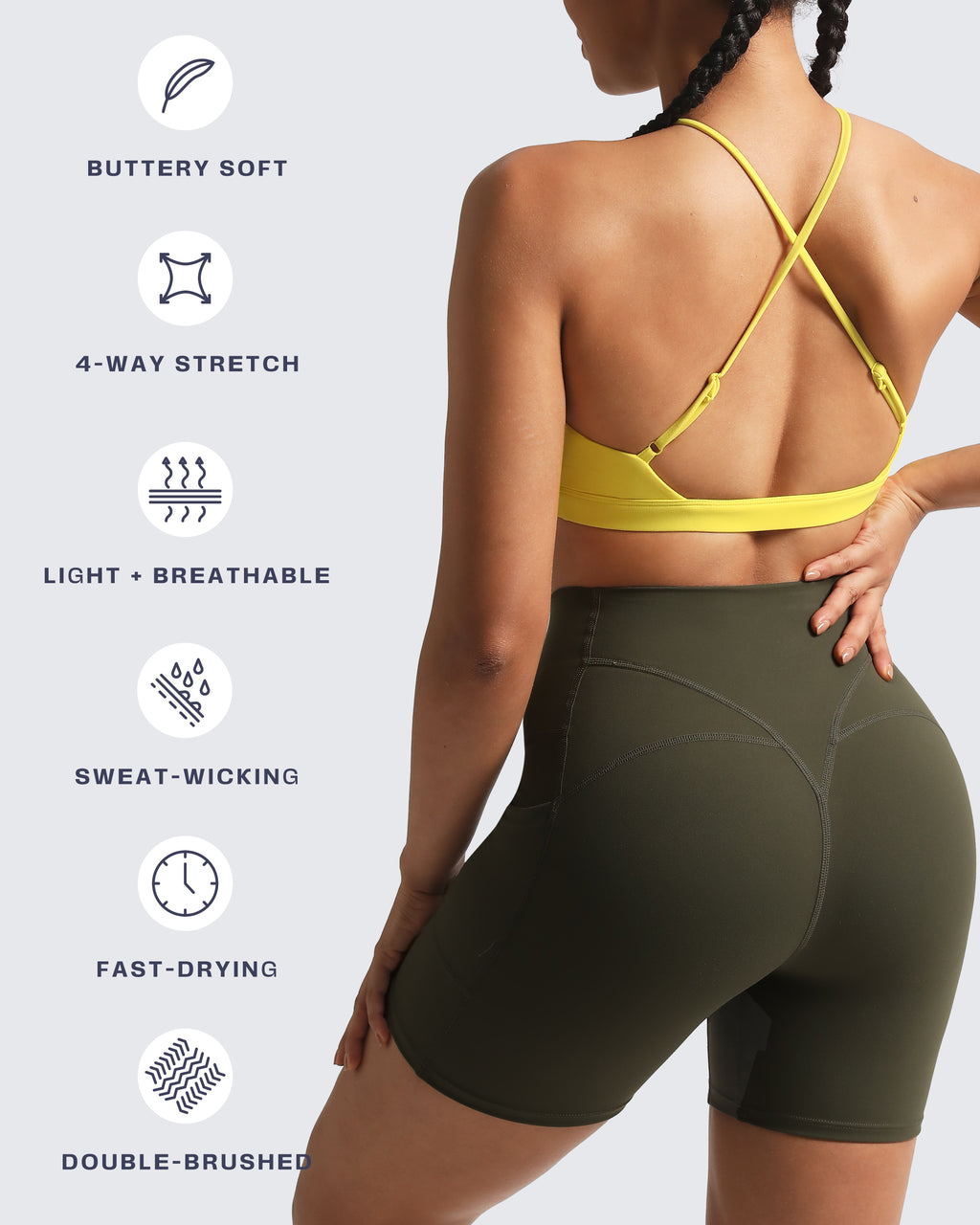 Aoxjox "Jamie" Deep-V Adjustable Bras
