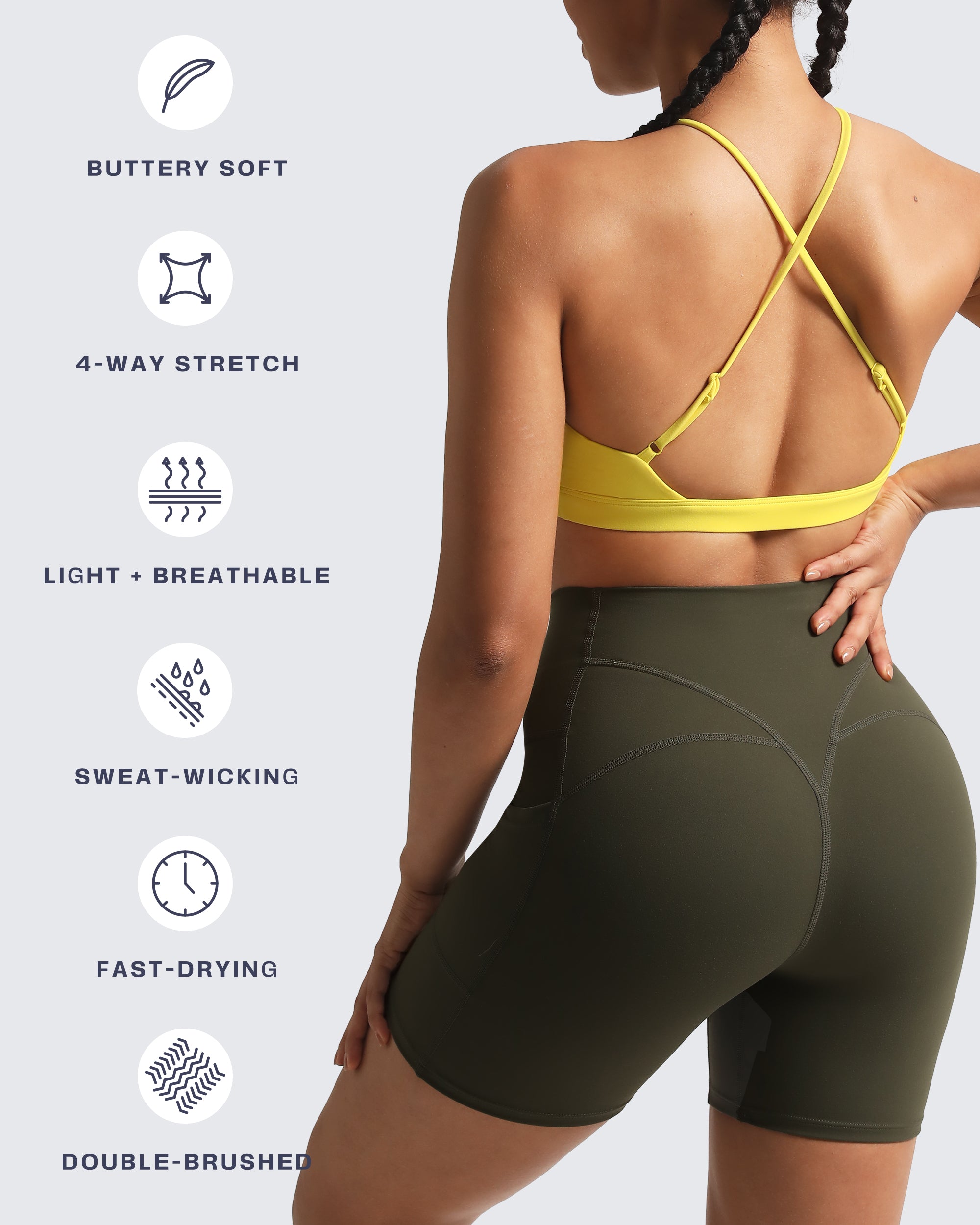 Aoxjox "Jamie" Deep-V Adjustable Bras