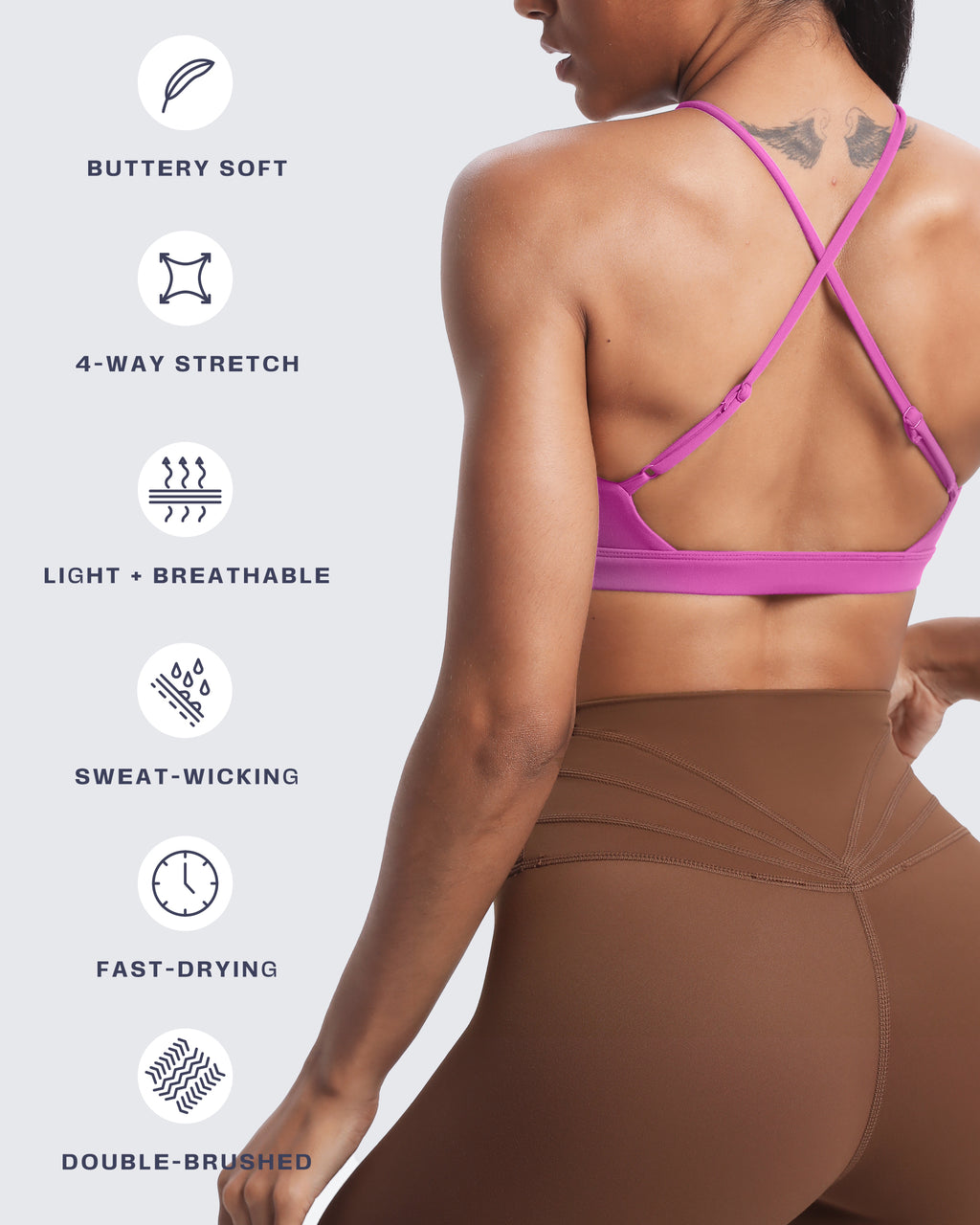 Aoxjox "Jamie" Deep-V Adjustable Bras