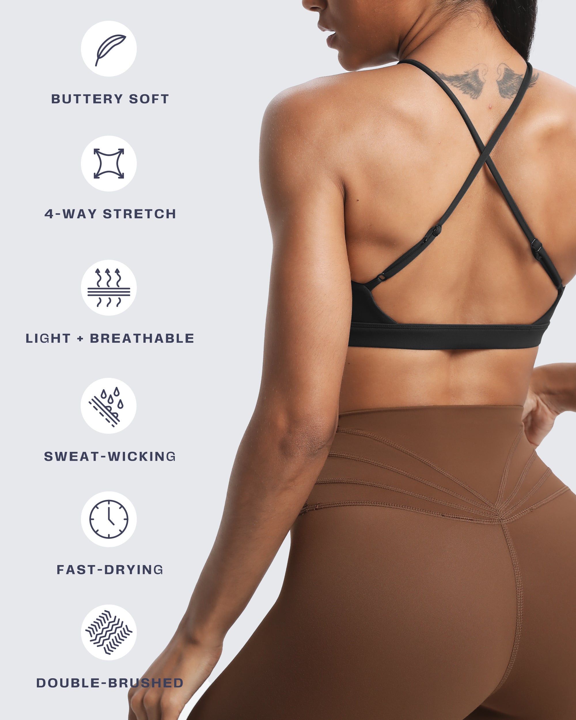 Aoxjox "Jamie" Deep-V Adjustable Bras