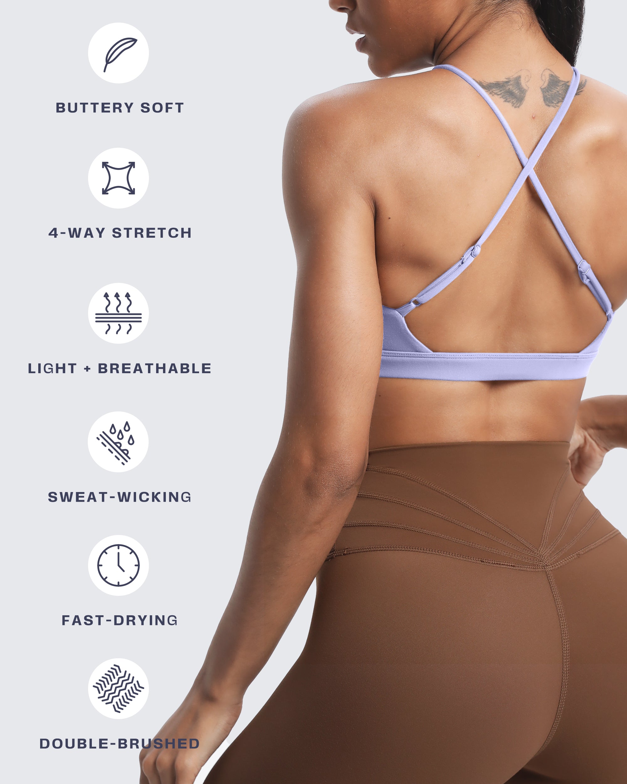 Aoxjox "Jamie" Deep-V Adjustable Bras