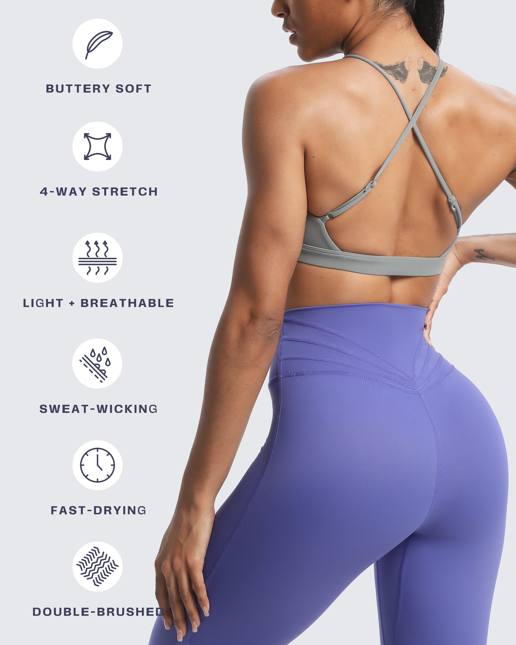 Aoxjox "Jamie" Deep-V Adjustable Bras