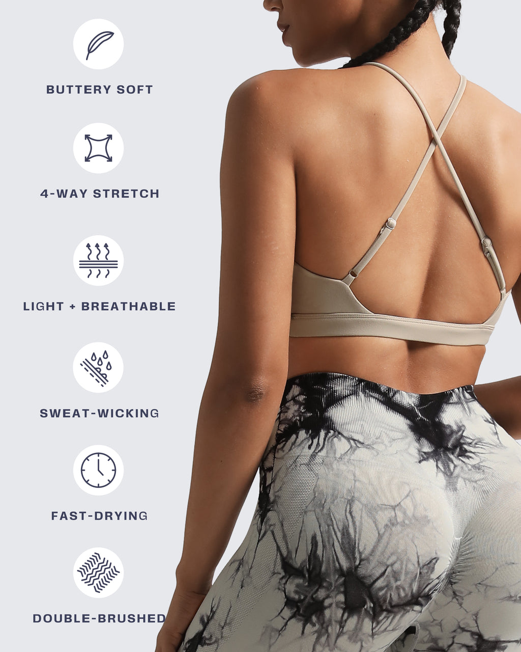 Aoxjox "Jamie" Deep-V Adjustable Bras
