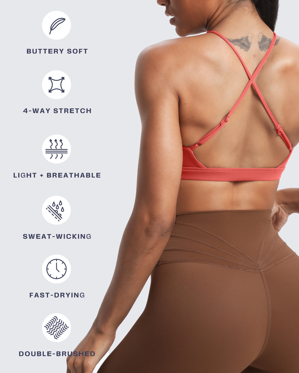 Aoxjox "Jamie" Deep-V Adjustable Bras