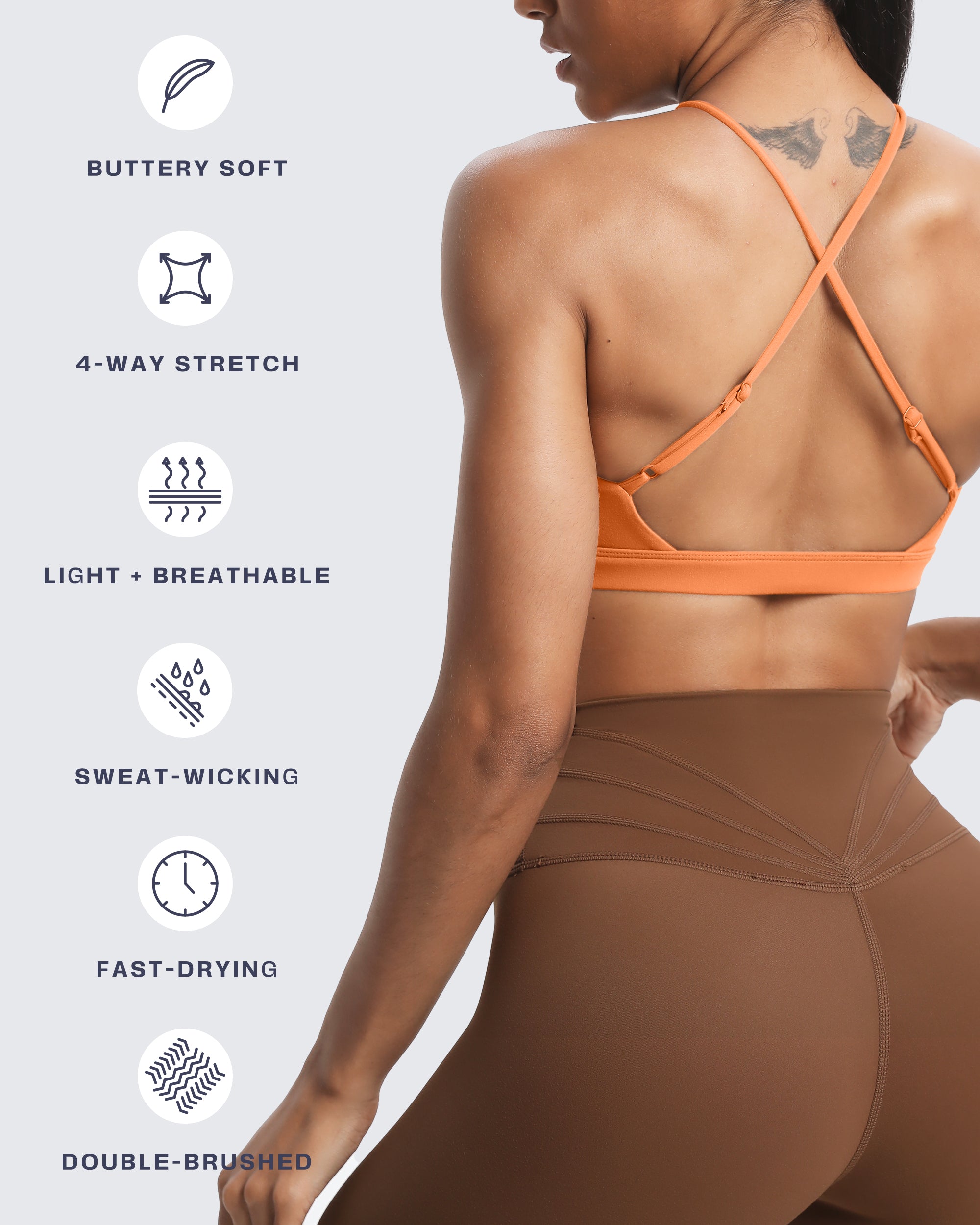 Aoxjox "Jamie" Deep-V Adjustable Bras