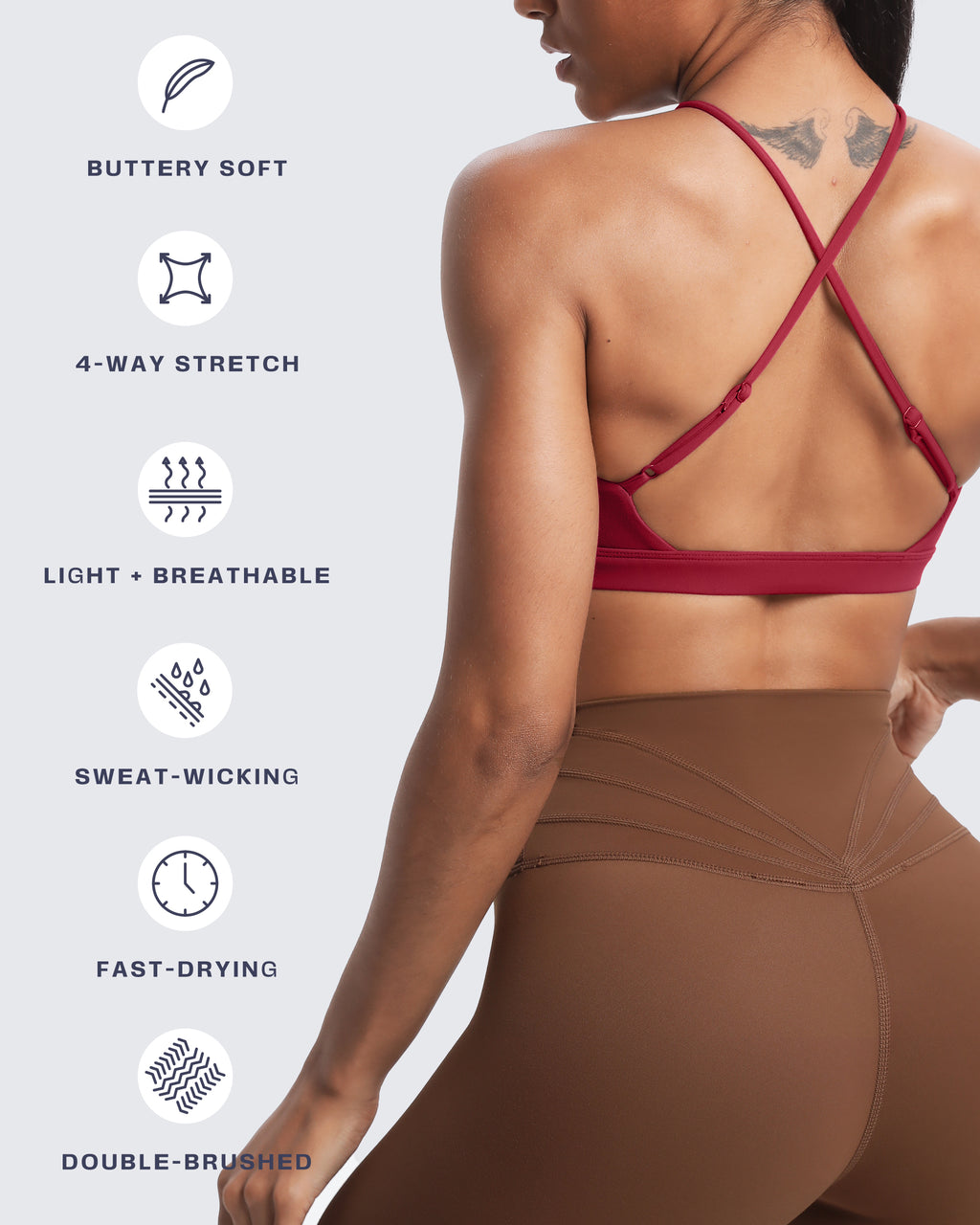 Aoxjox "Jamie" Deep-V Adjustable Bras