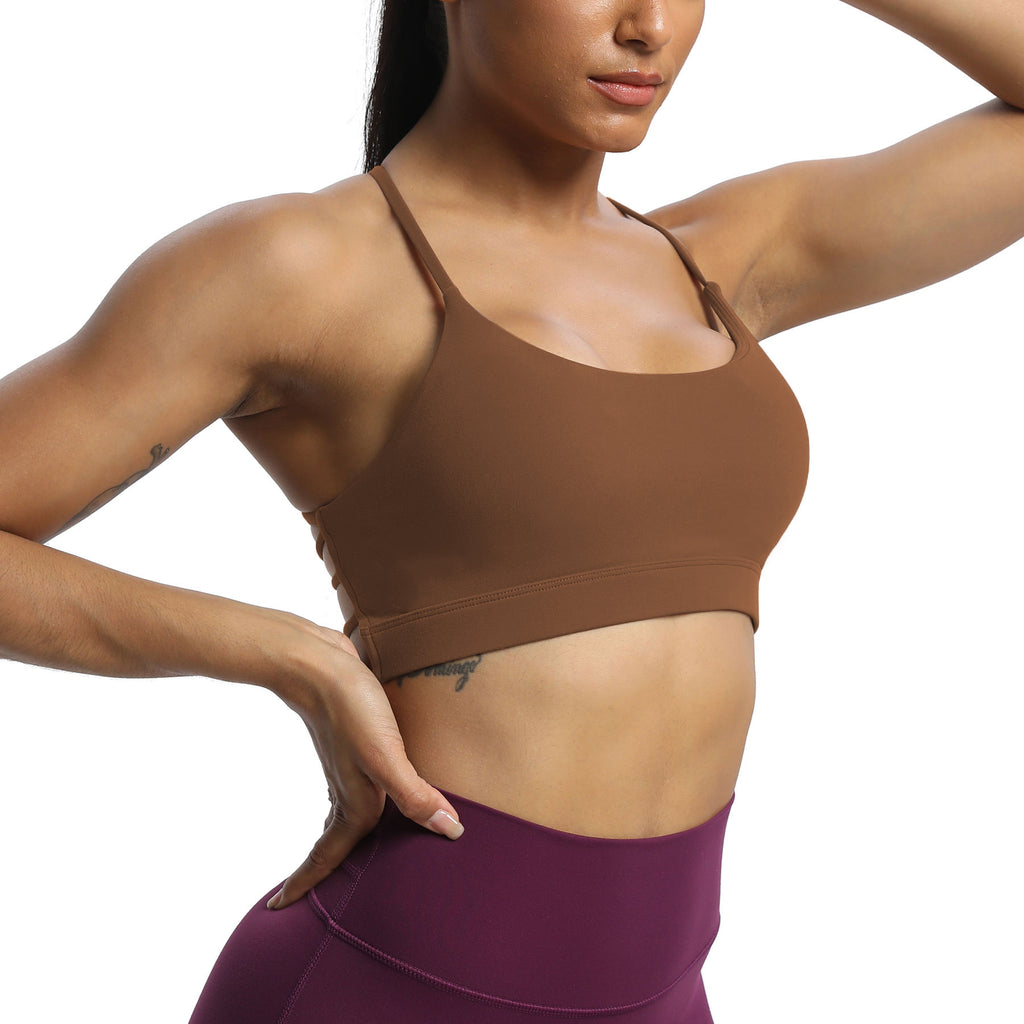 Aoxjox "Julie" Double Buckle Crossover Bra